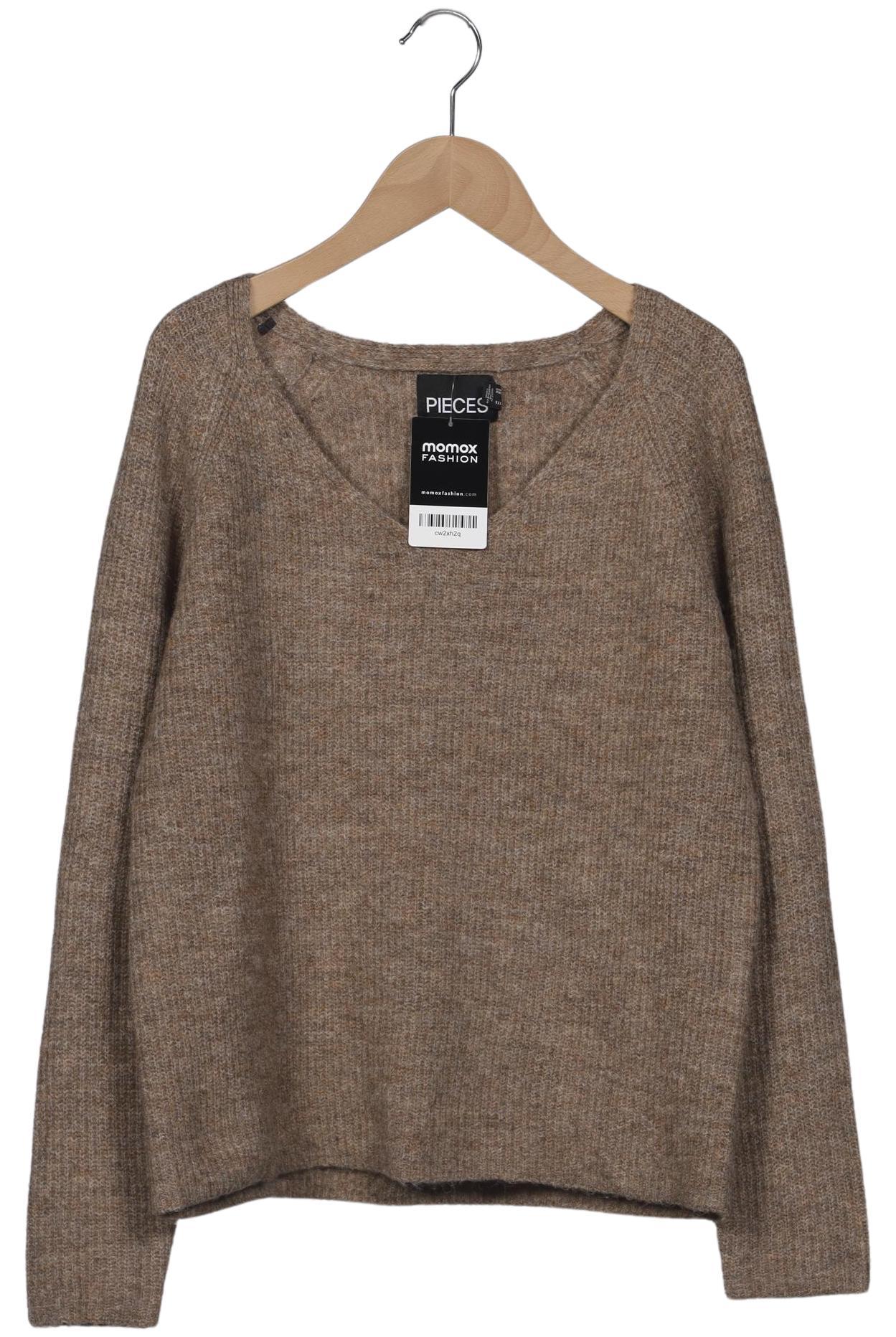

pieces Damen Pullover, braun, Gr. 38