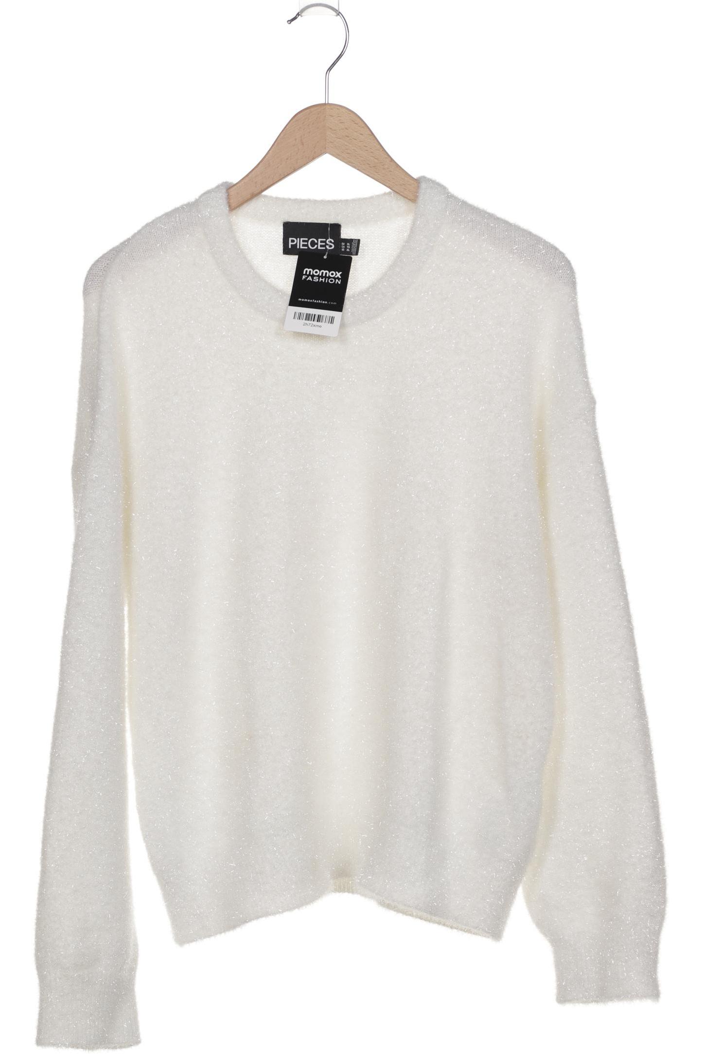 

pieces Damen Pullover, weiß, Gr. 44