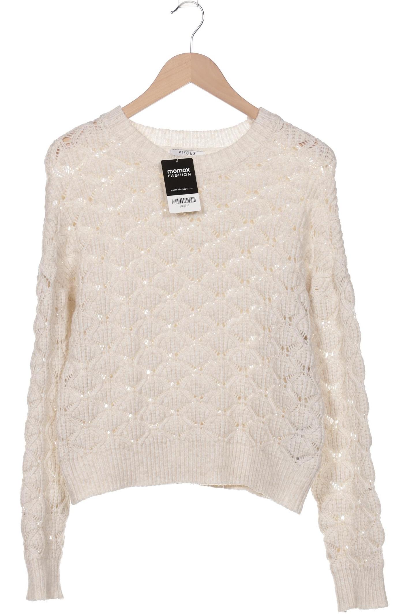 

pieces Damen Pullover, cremeweiß, Gr. 36