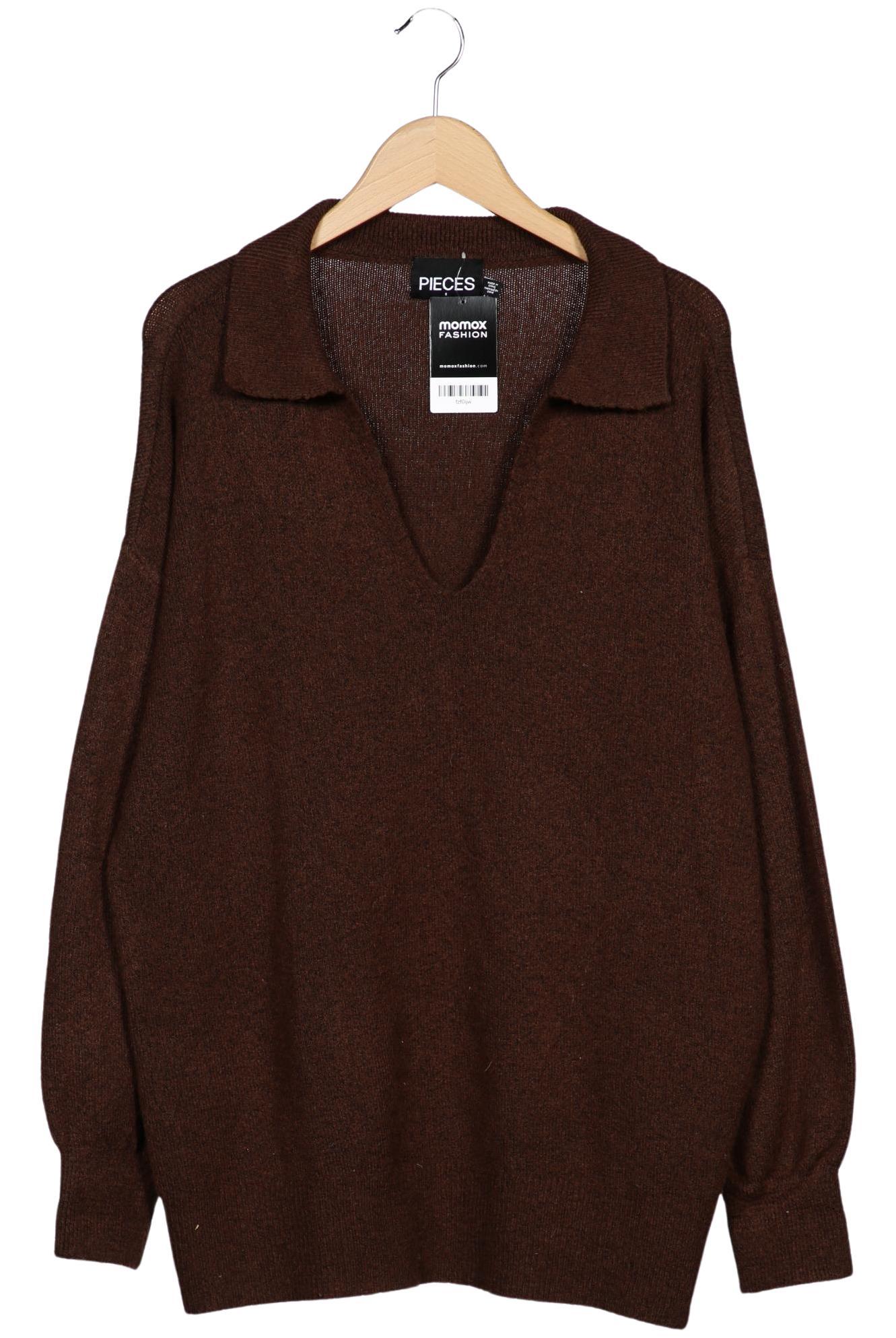 

pieces Damen Pullover, braun, Gr. 36