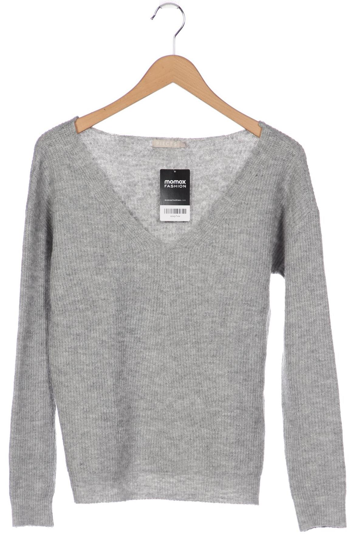 

pieces Damen Pullover, grau, Gr. 36