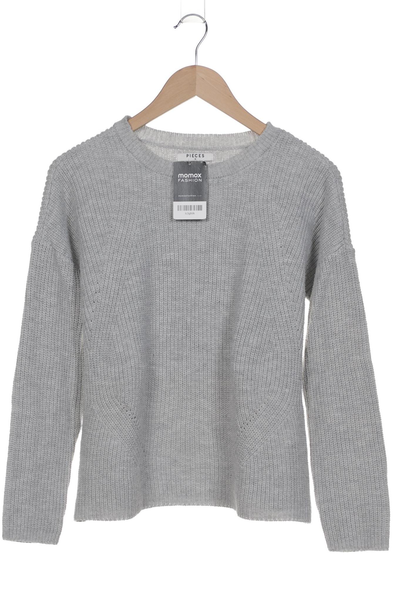 

pieces Damen Pullover, grau, Gr. 38