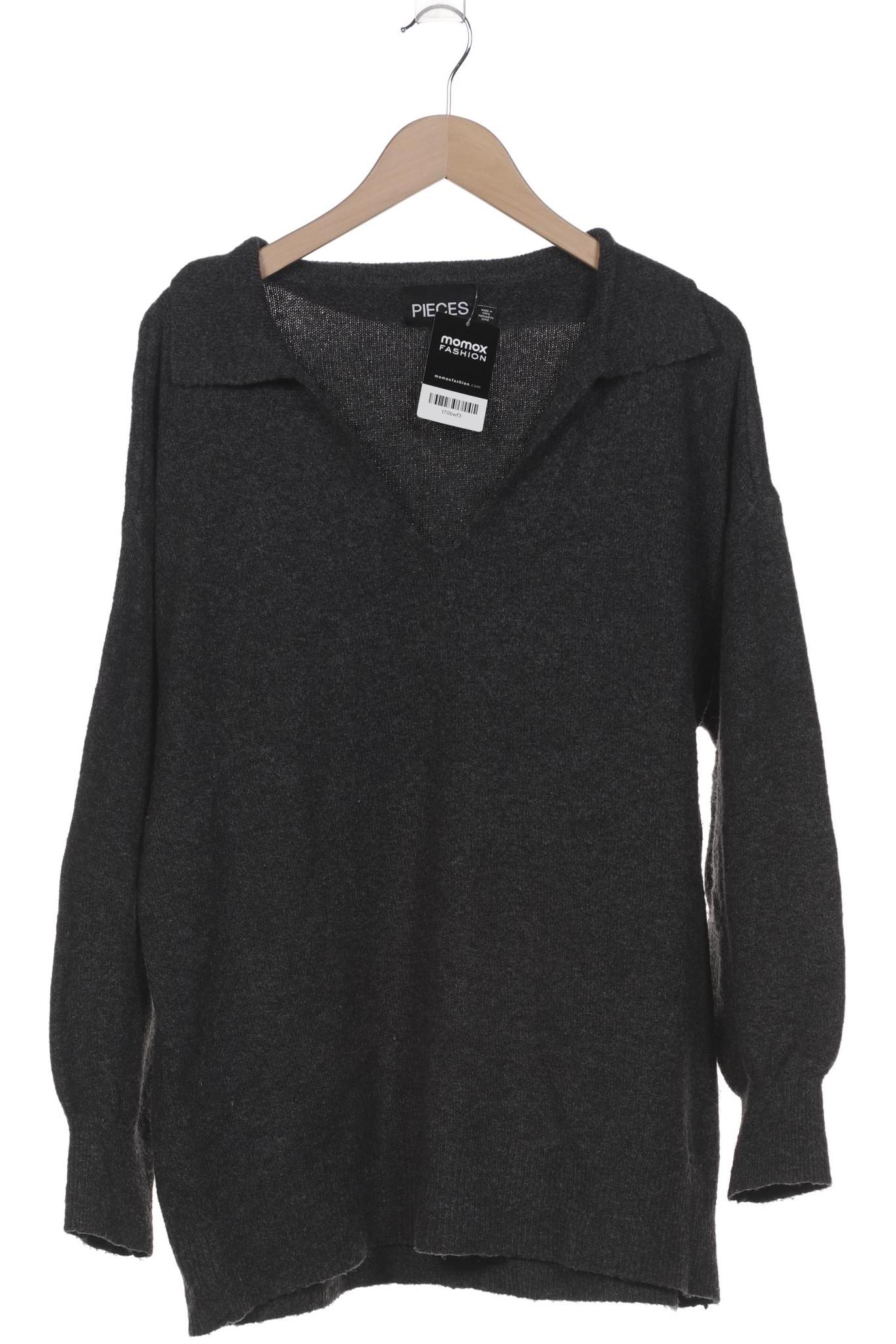 

pieces Damen Pullover, grau, Gr. 38