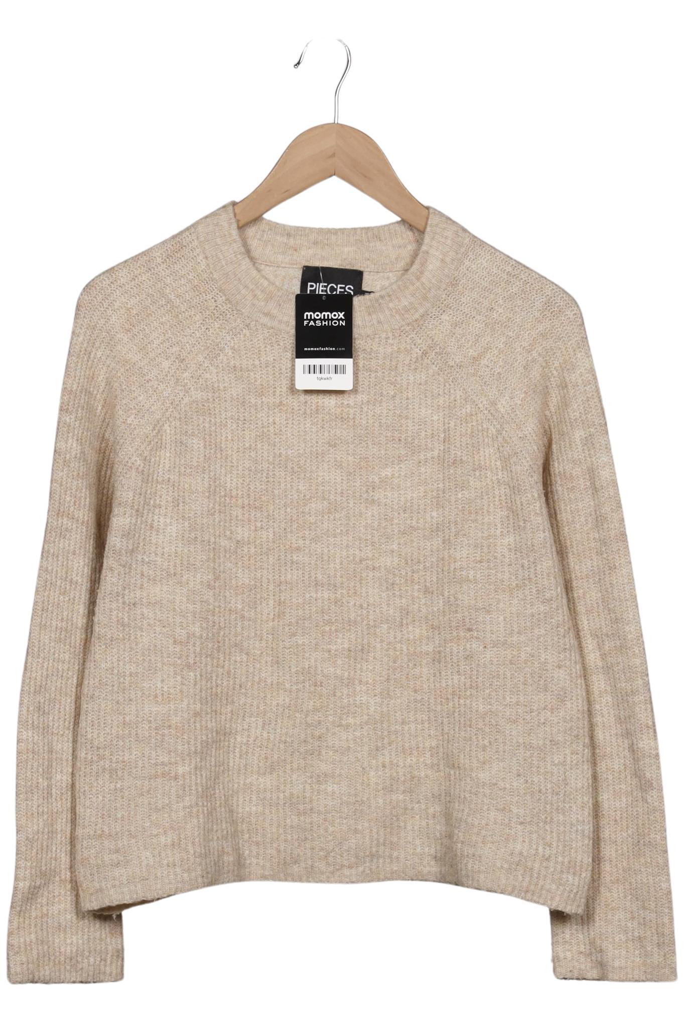 

pieces Damen Pullover, beige, Gr. 36