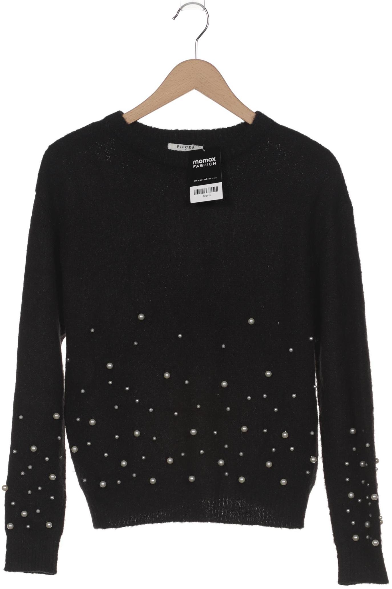 

pieces Damen Pullover, schwarz, Gr. 38