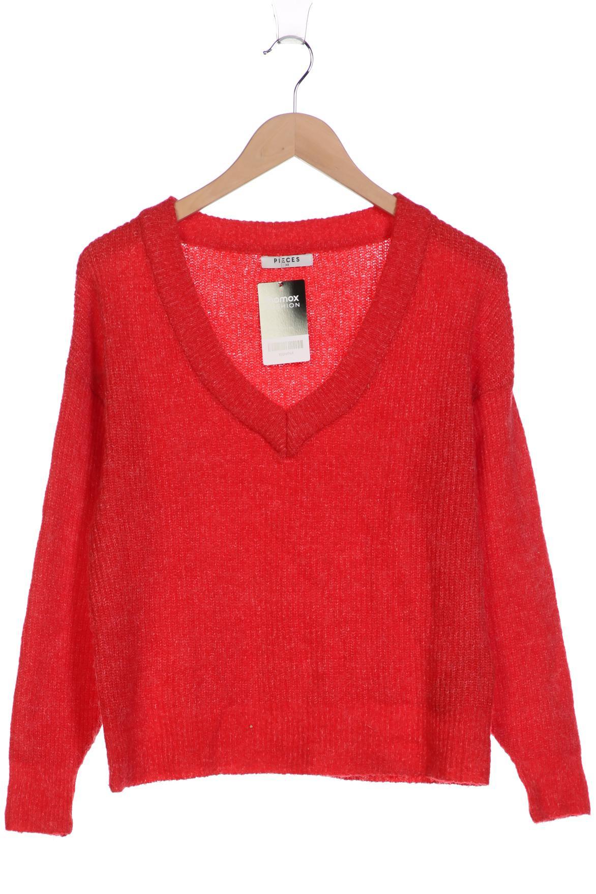

pieces Damen Pullover, rot, Gr. 34