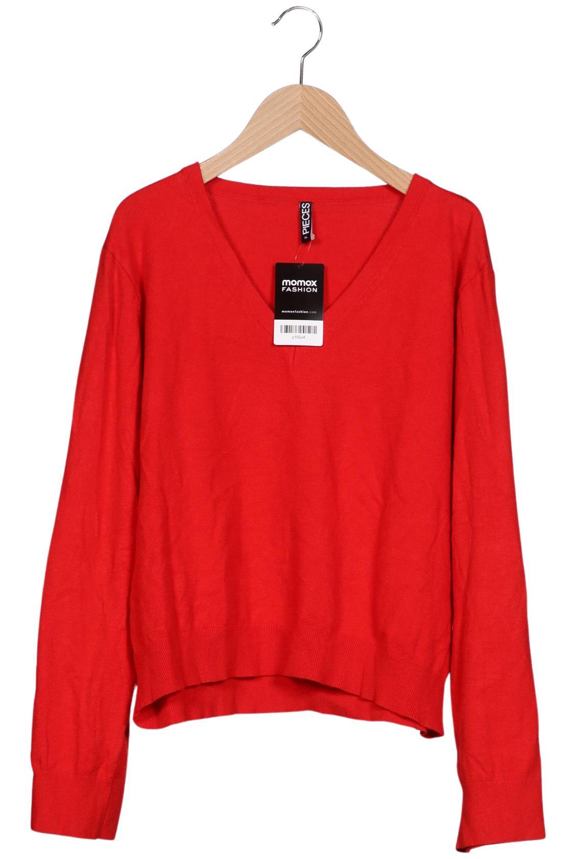 

pieces Damen Pullover, rot, Gr. 44