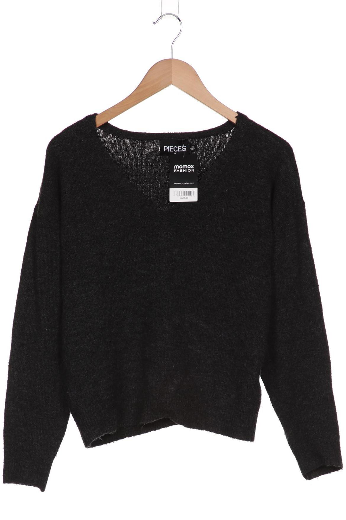 

pieces Damen Pullover, grau, Gr. 34
