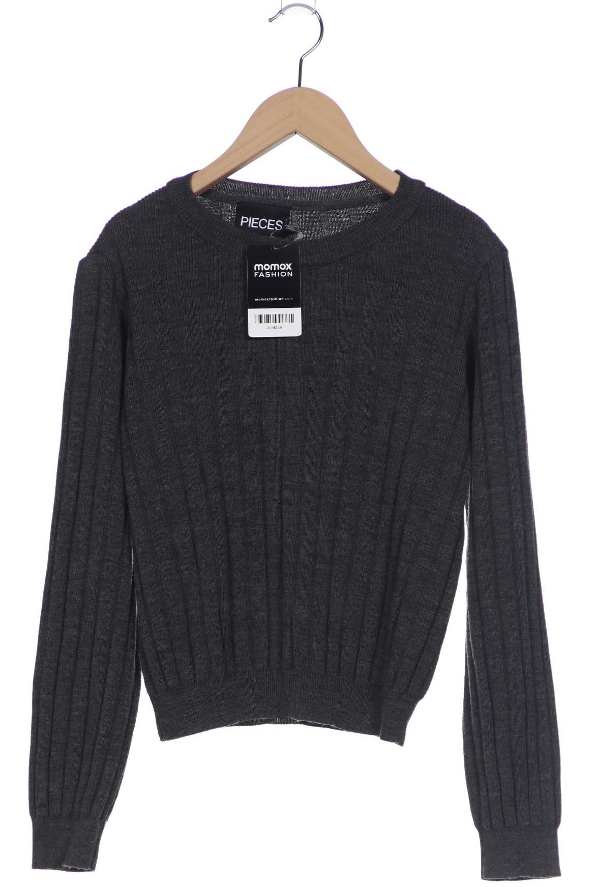 

pieces Damen Pullover, grau, Gr. 36