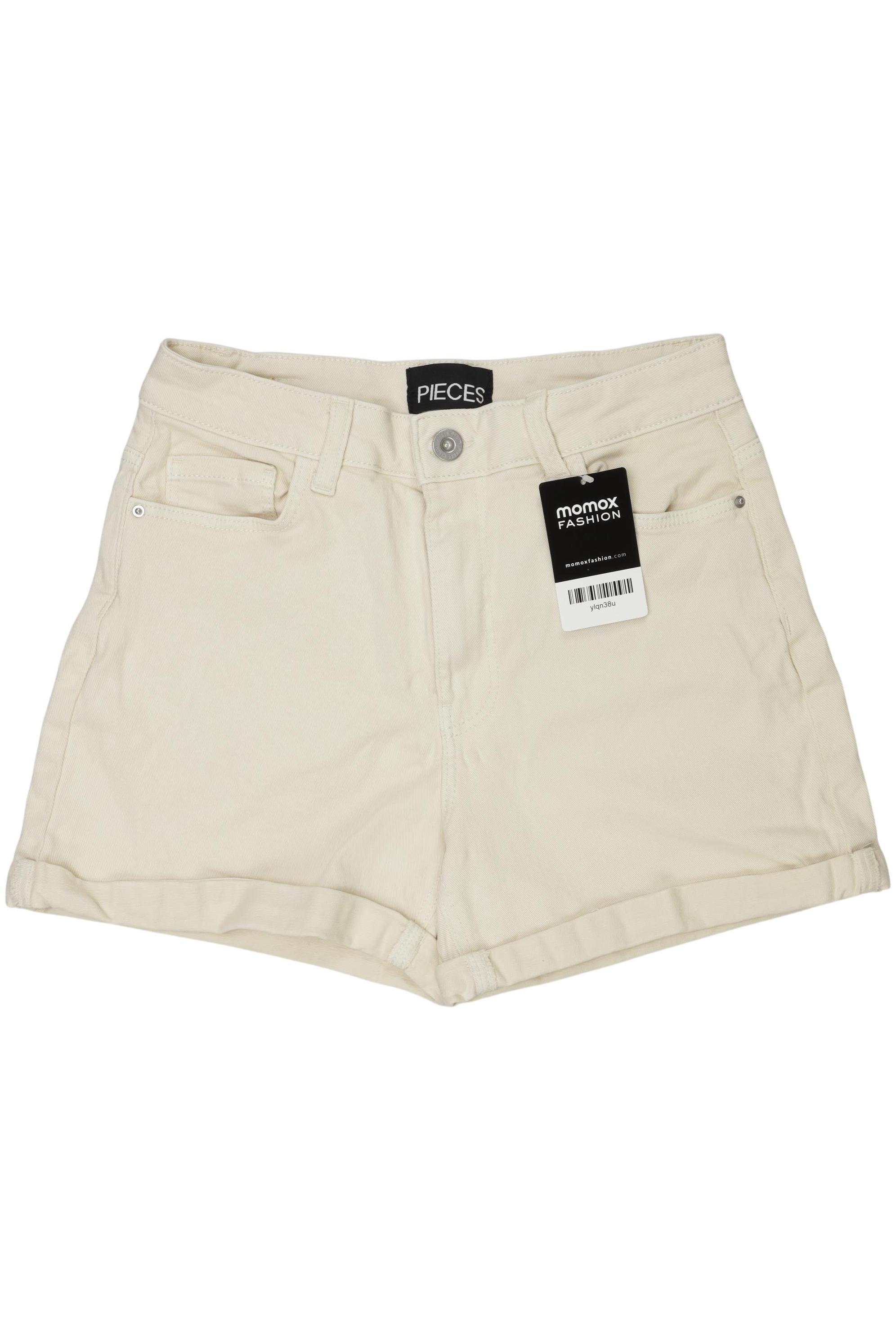 

pieces Damen Shorts, cremeweiß, Gr. 36