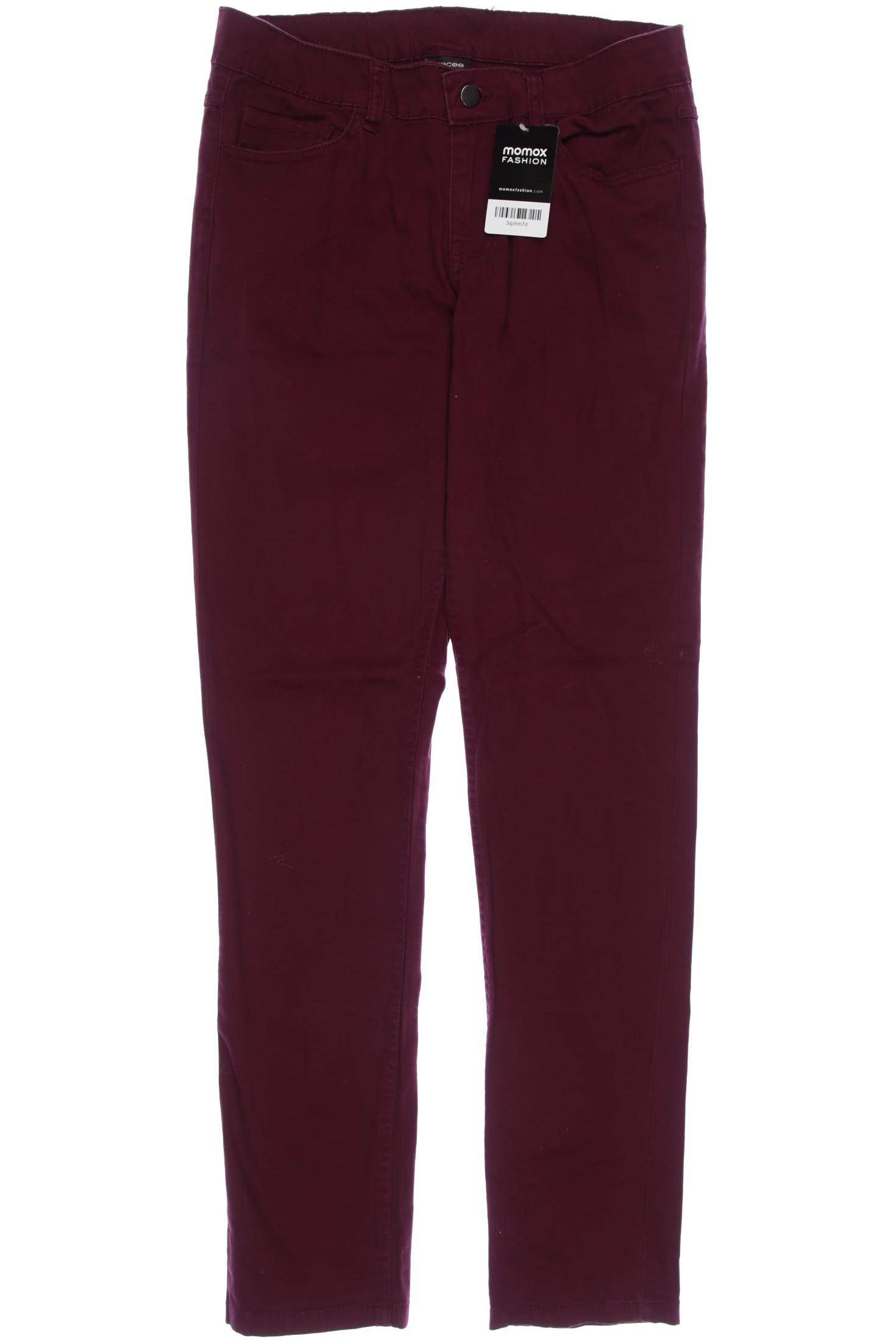

pieces Damen Stoffhose, bordeaux, Gr. 0