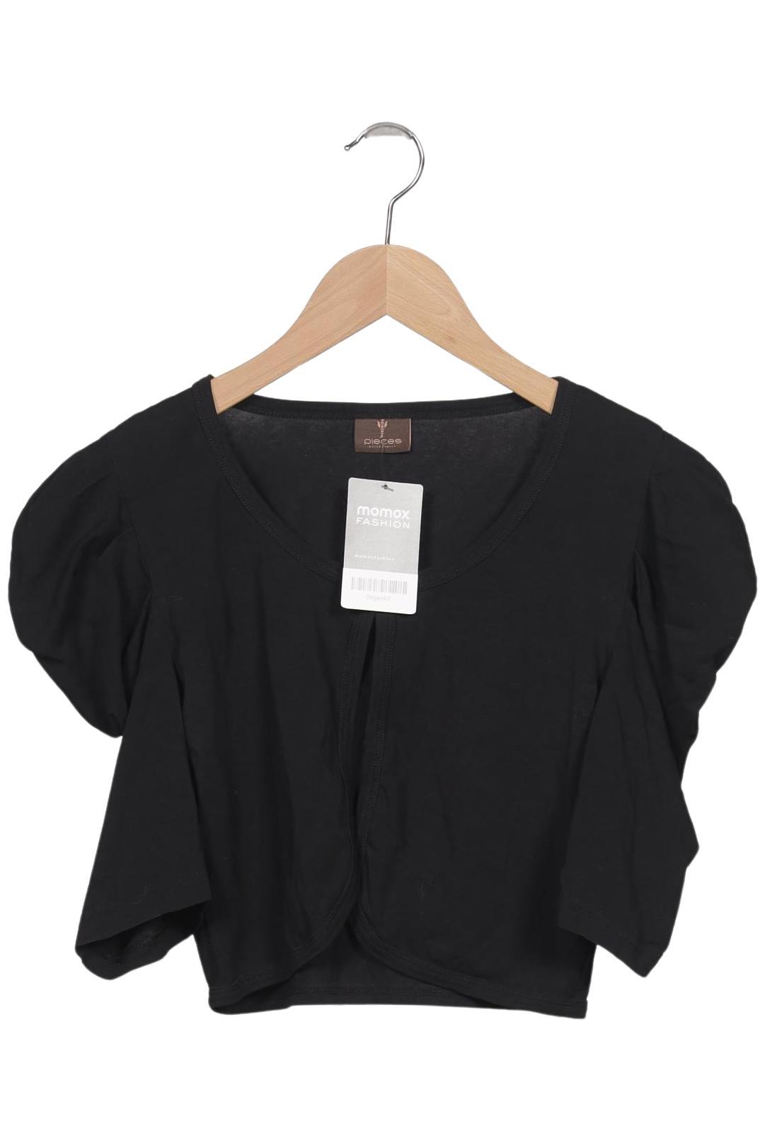 

pieces Damen Strickjacke, schwarz, Gr. 42