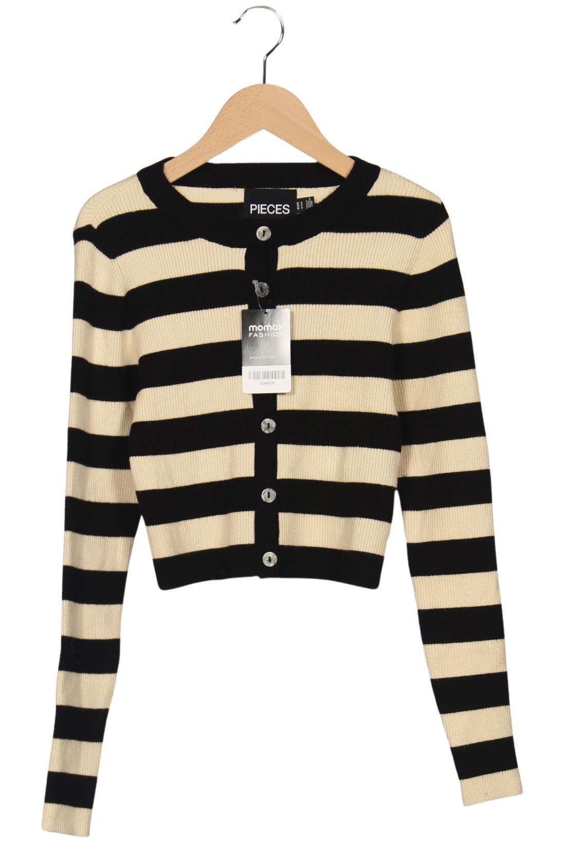 

pieces Damen Strickjacke, mehrfarbig, Gr. 36