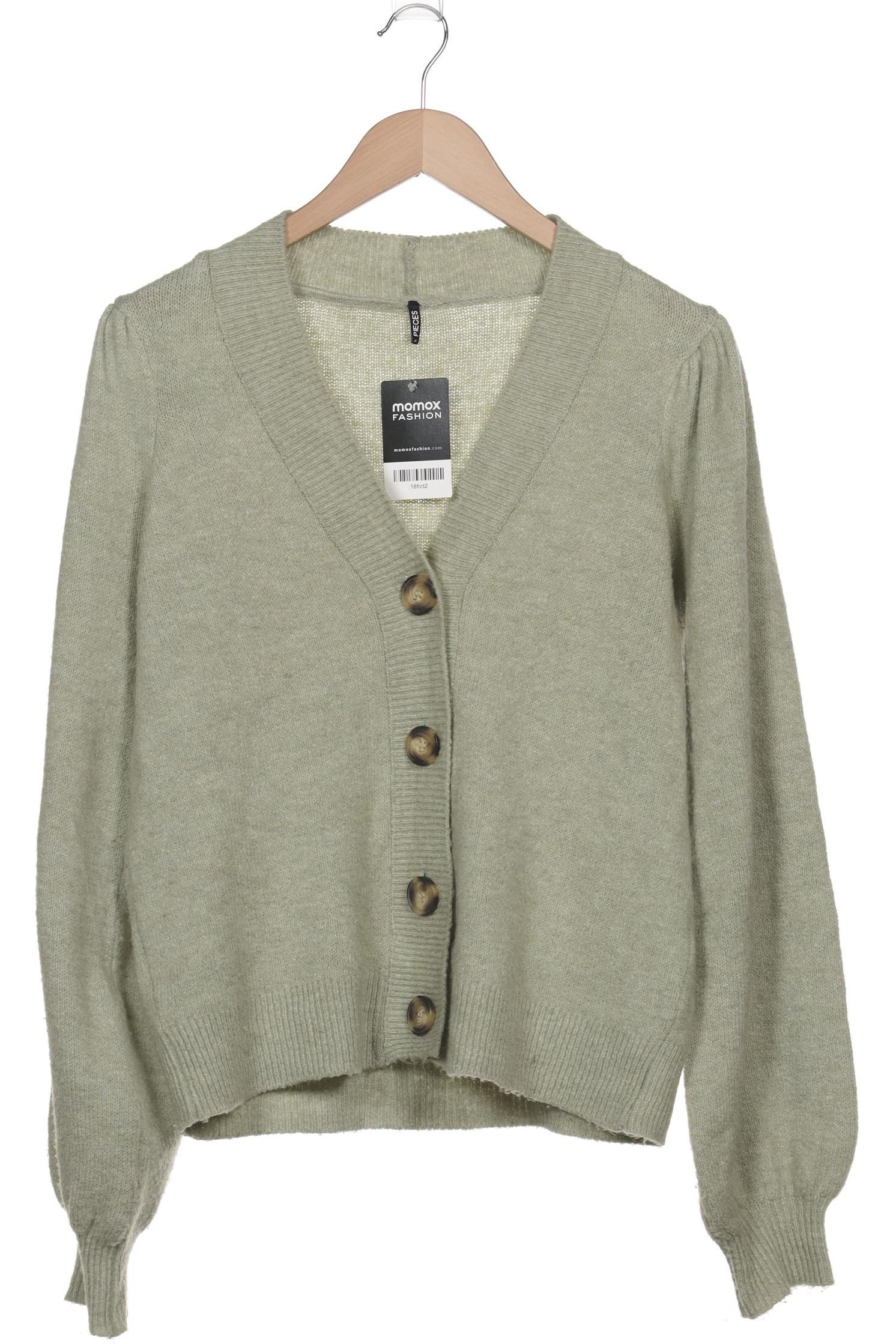 

pieces Damen Strickjacke, hellgrün, Gr. 38