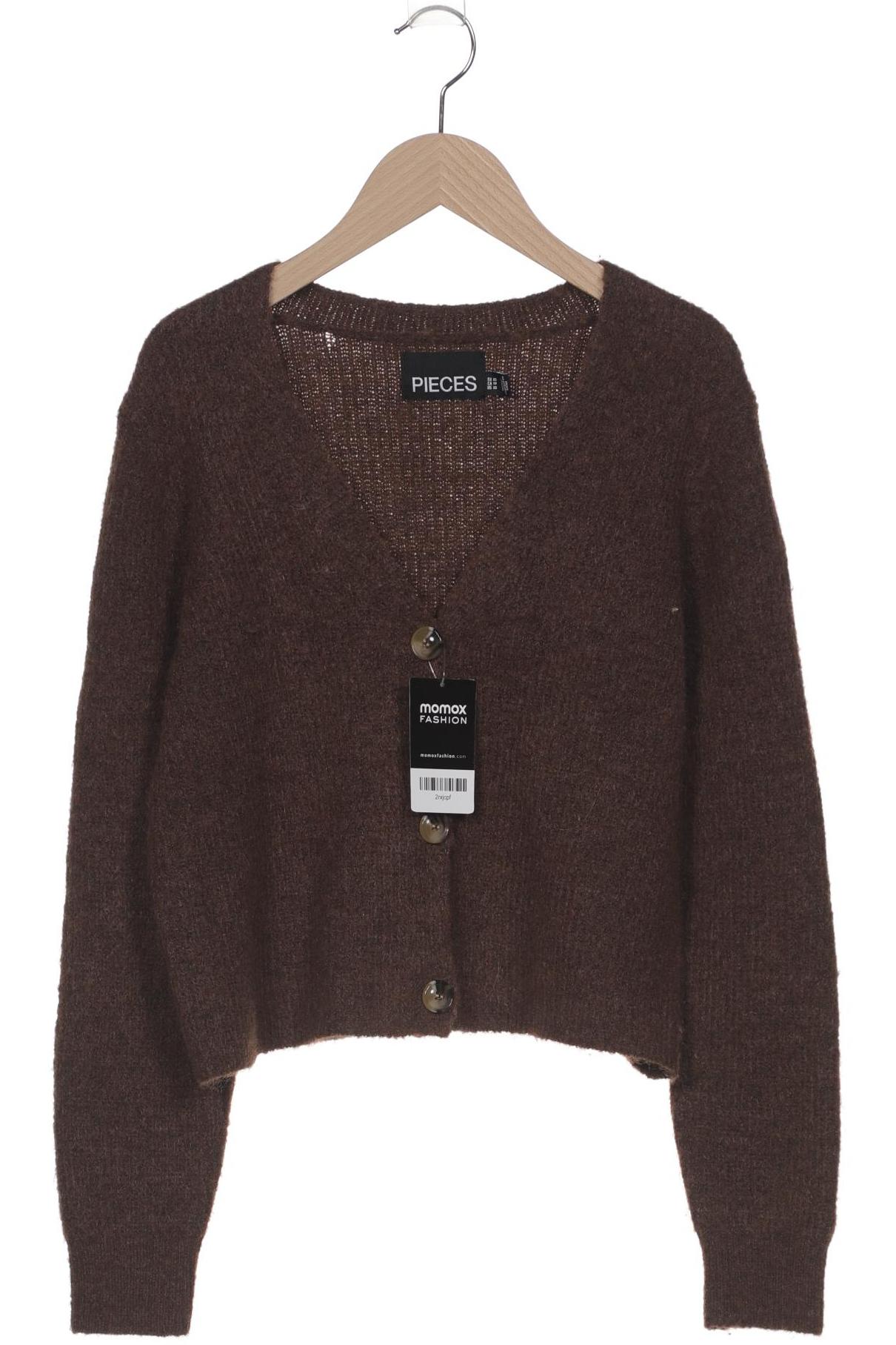 

pieces Damen Strickjacke, braun, Gr. 34