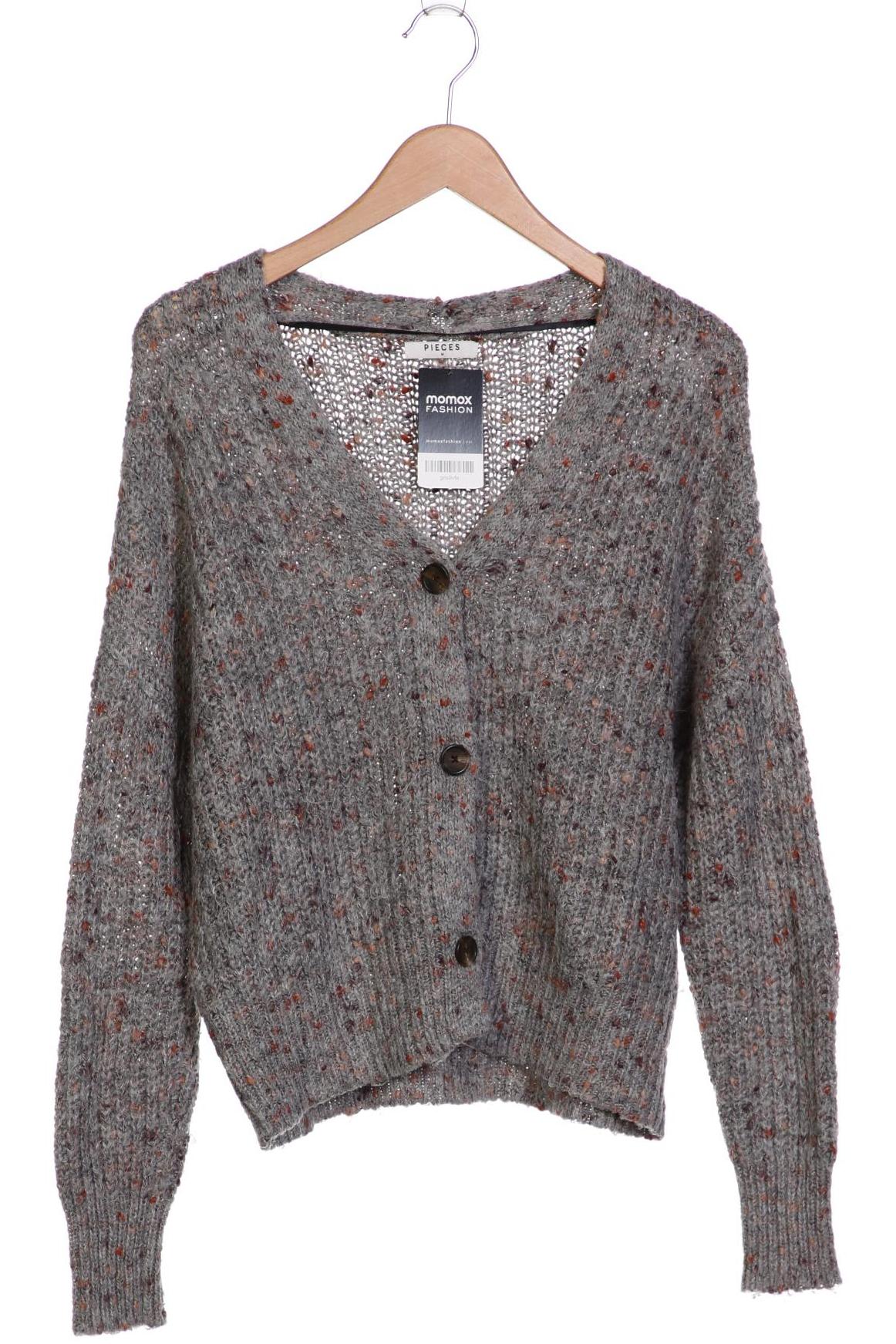 

pieces Damen Strickjacke, grau, Gr. 38