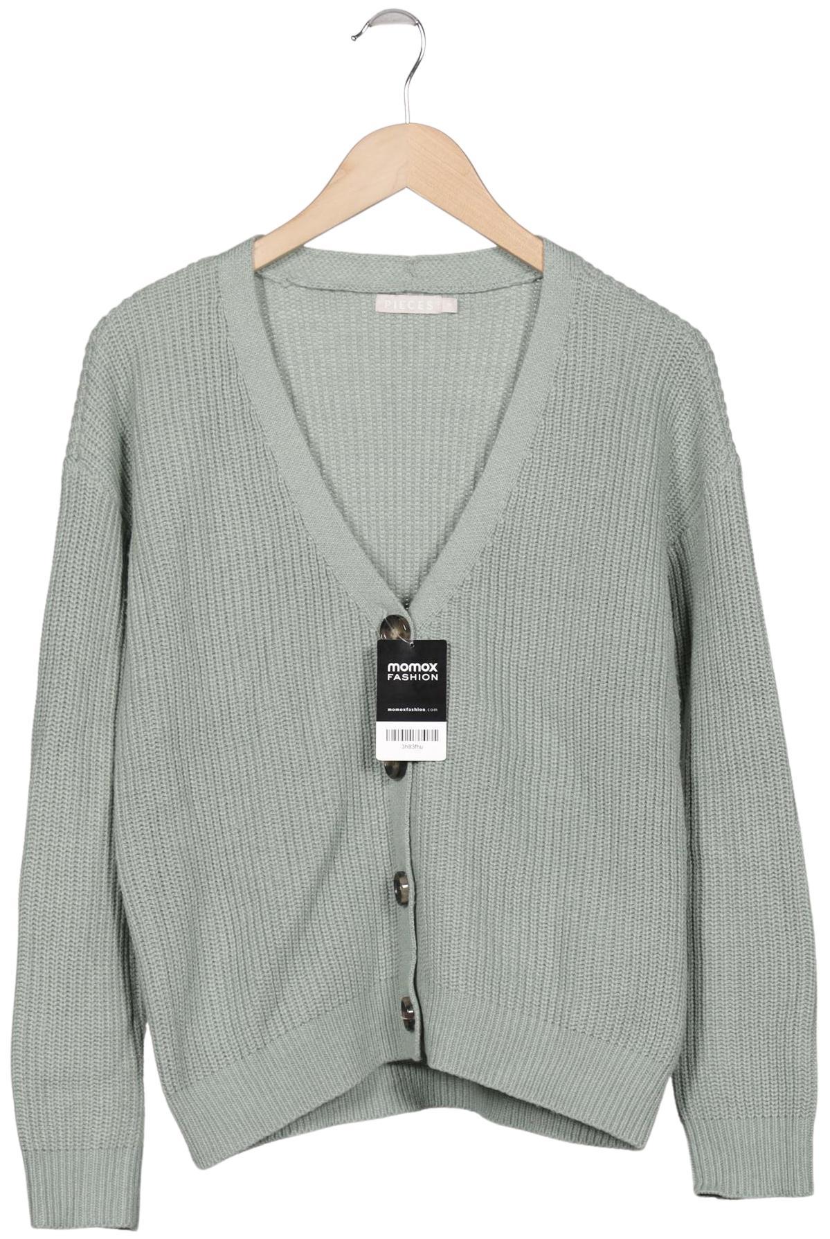 

pieces Damen Strickjacke, hellgrün, Gr. 38