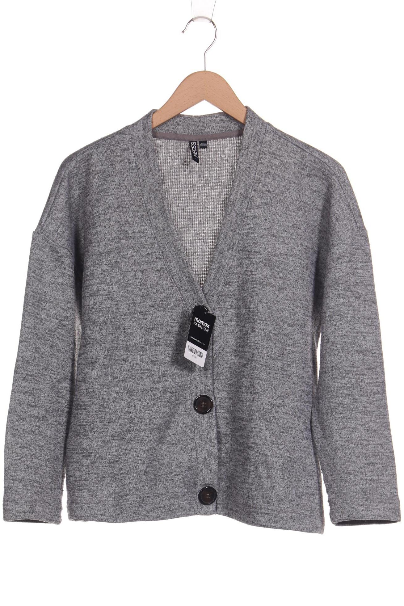 

pieces Damen Strickjacke, grau, Gr. 42