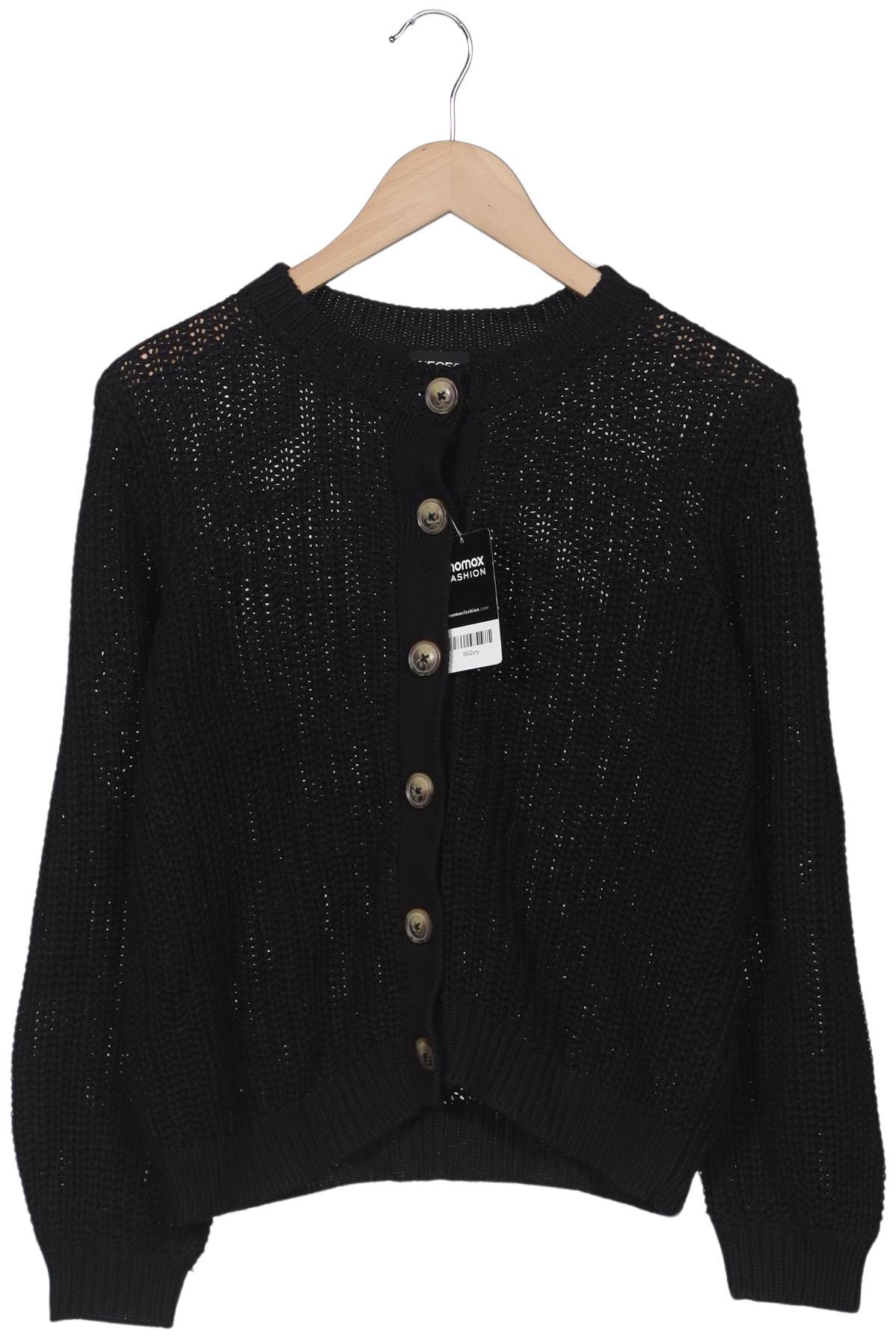 

pieces Damen Strickjacke, schwarz, Gr. 44