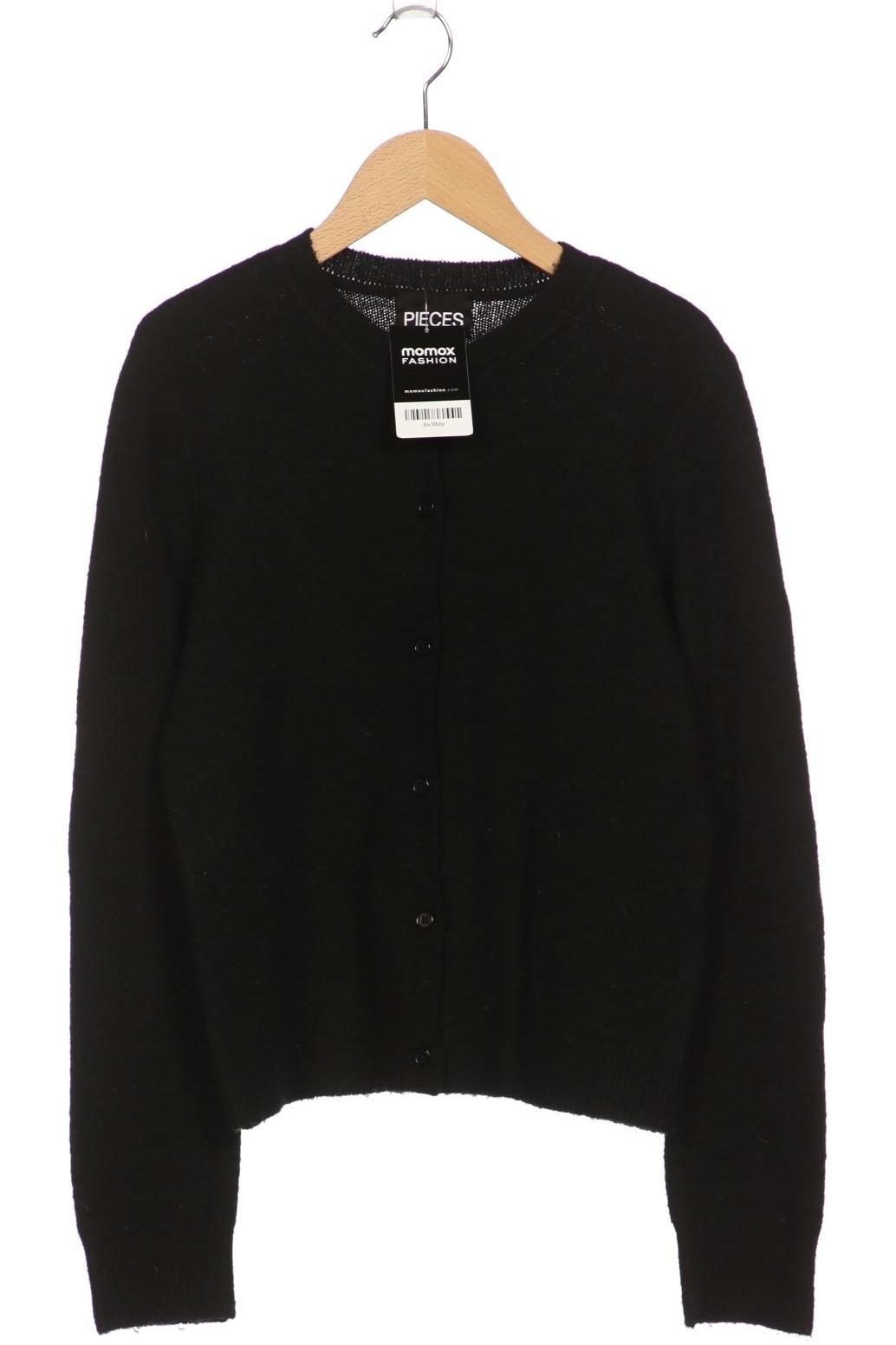 

pieces Damen Strickjacke, schwarz, Gr. 36