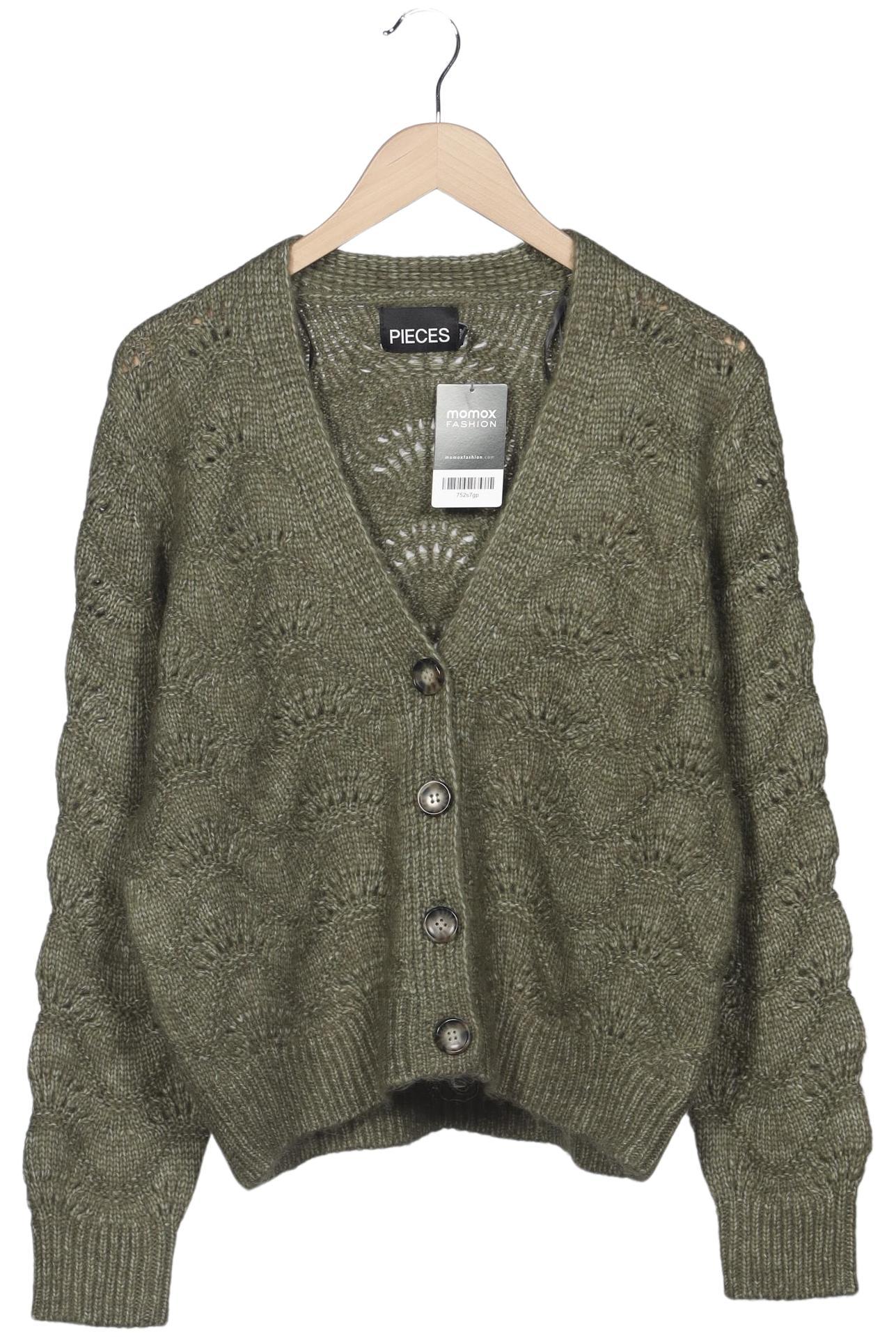 

pieces Damen Strickjacke, grün, Gr. 42