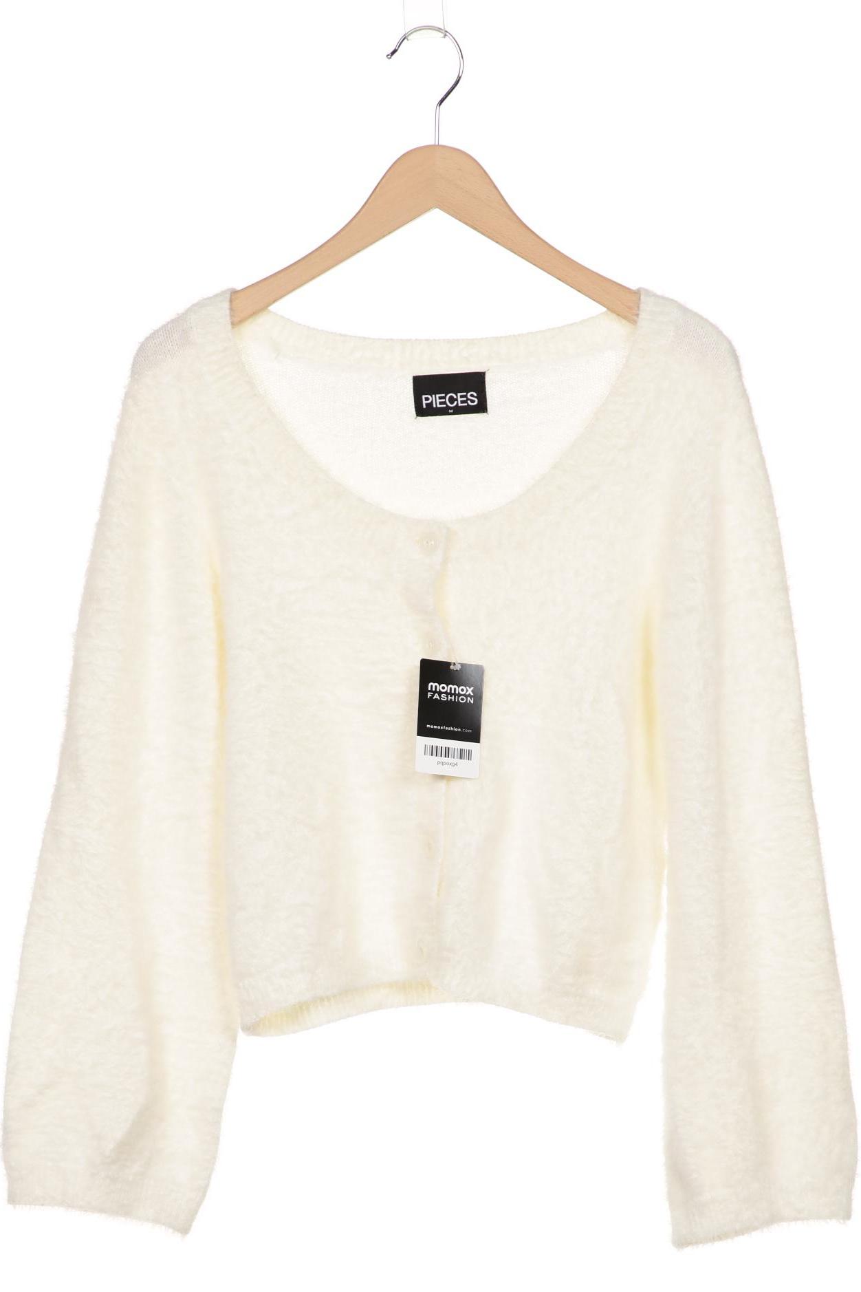 

pieces Damen Strickjacke, weiß