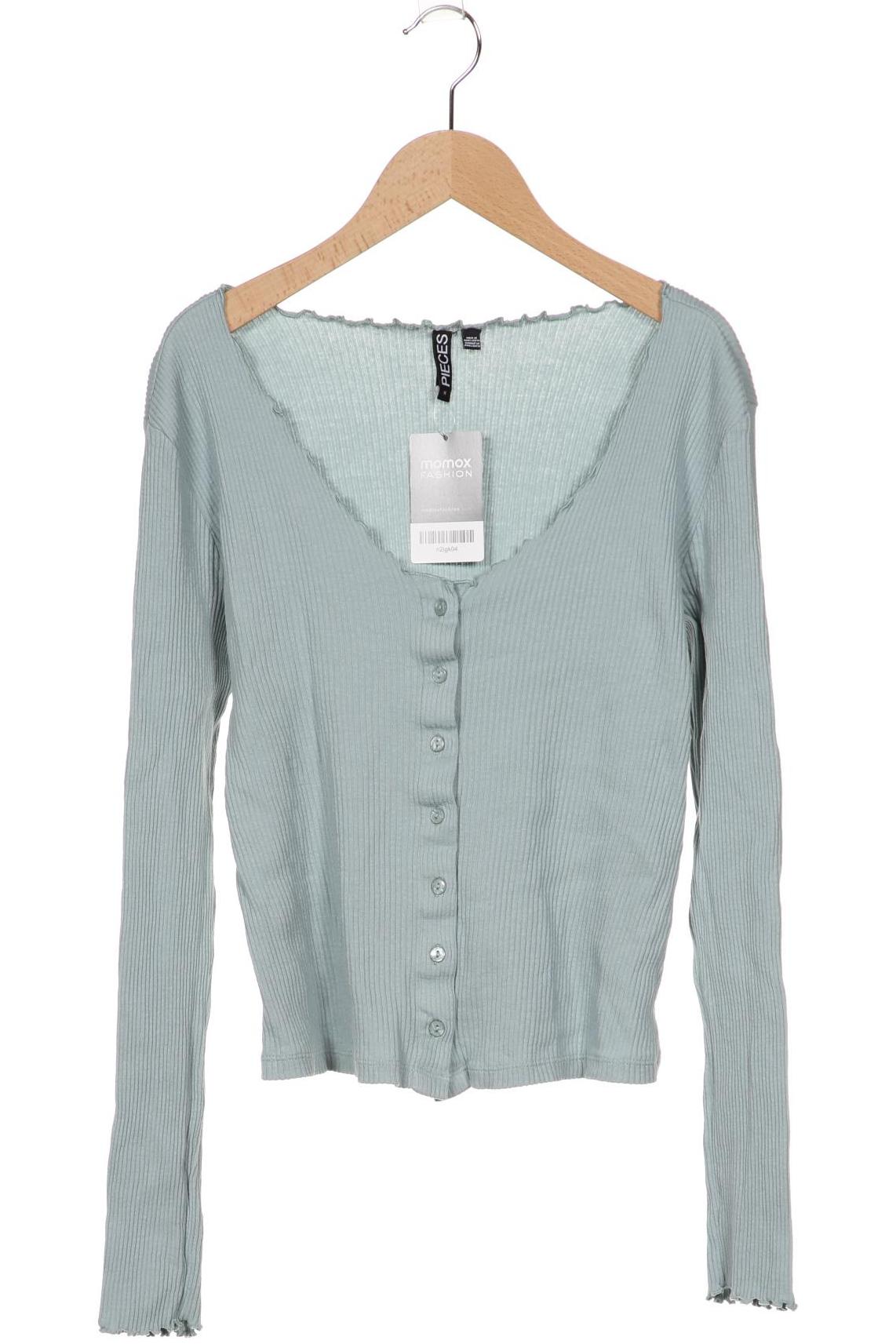 

pieces Damen Strickjacke, türkis, Gr. 38