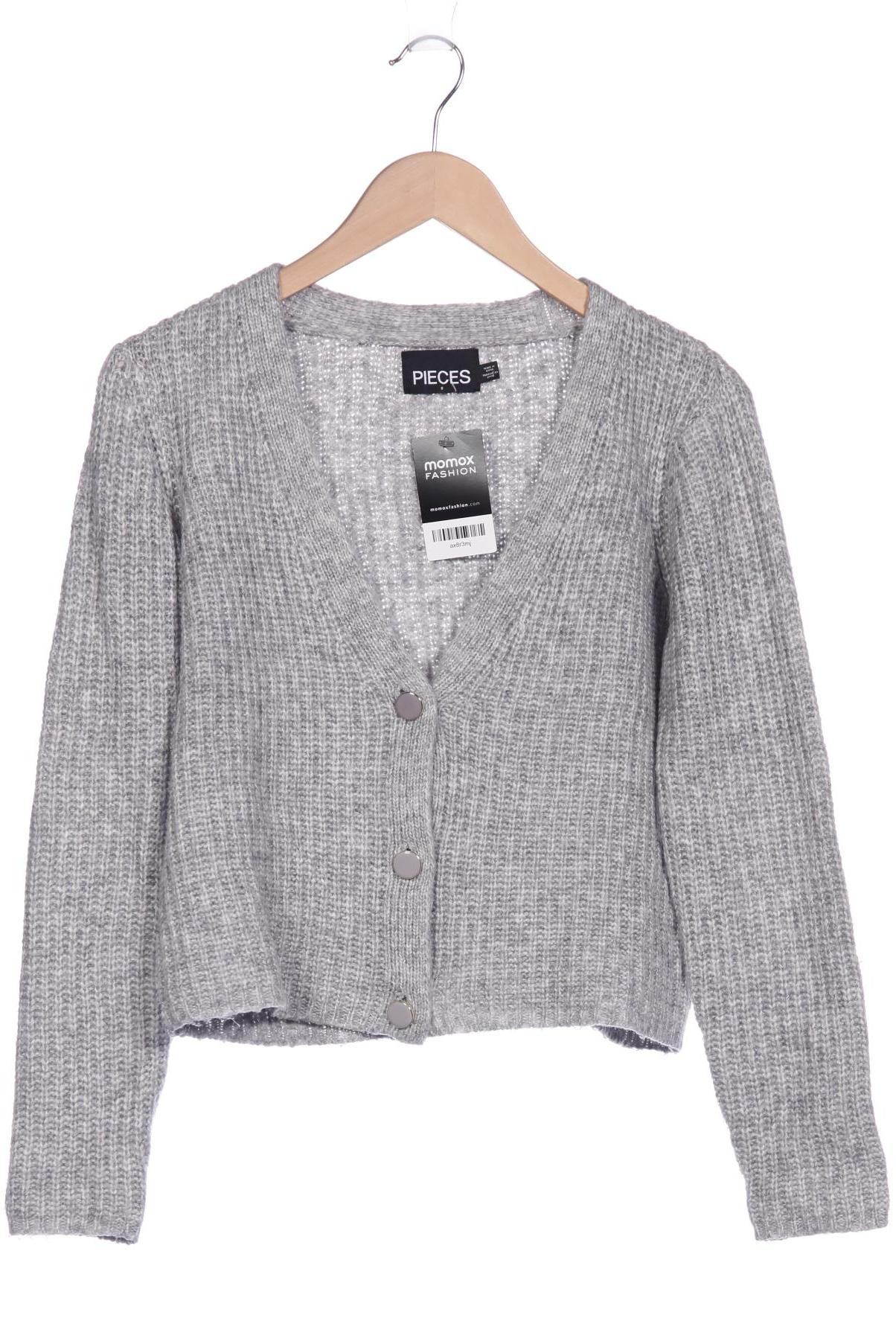 

pieces Damen Strickjacke, grau, Gr. 36