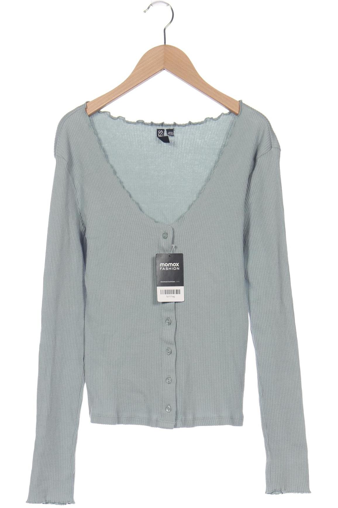 

pieces Damen Strickjacke, blau, Gr. 38