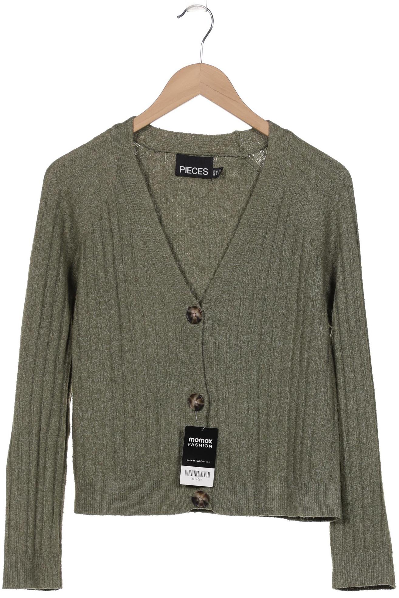 

pieces Damen Strickjacke, grün, Gr. 34