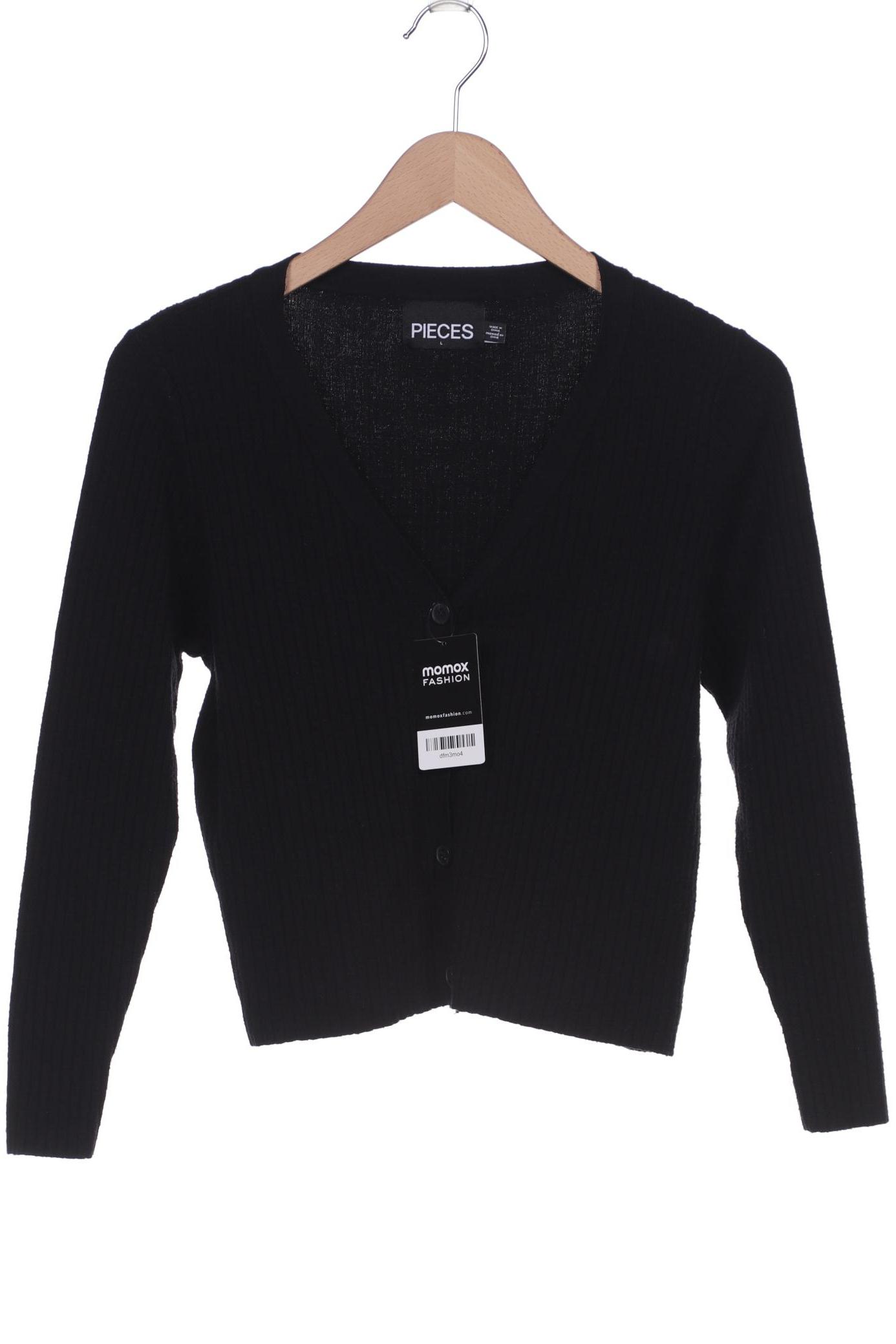 

pieces Damen Strickjacke, schwarz