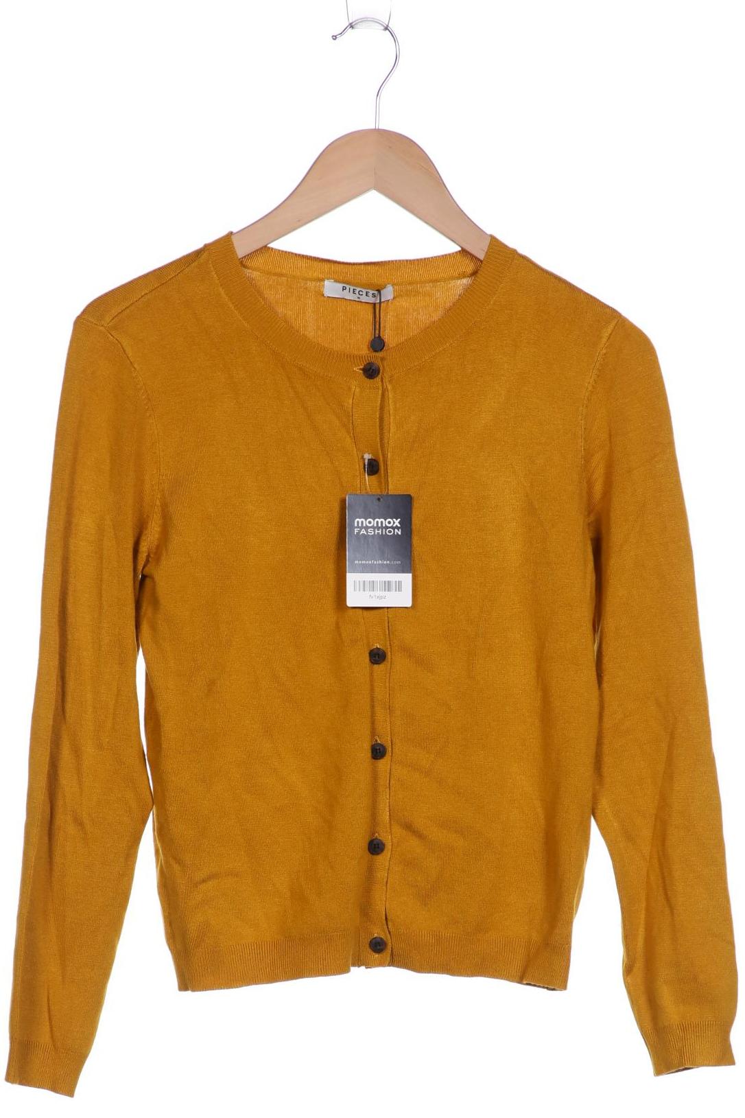 

pieces Damen Strickjacke, gelb