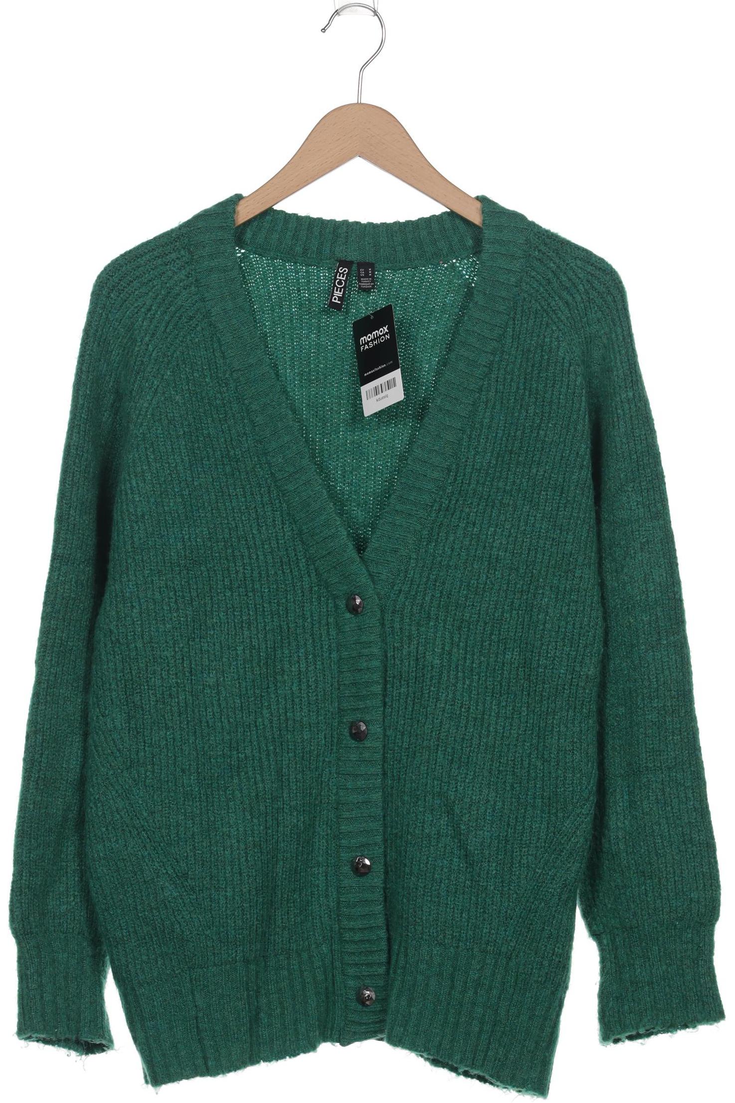 

pieces Damen Strickjacke, grün, Gr. 38
