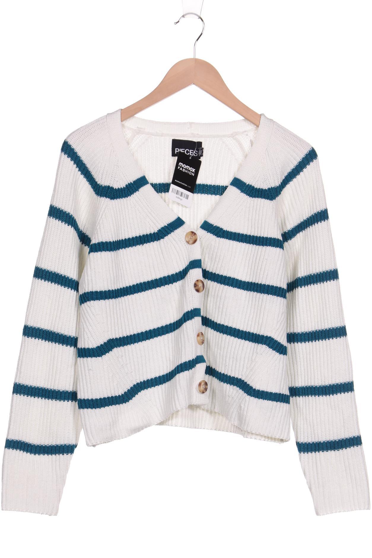 

pieces Damen Strickjacke, weiß