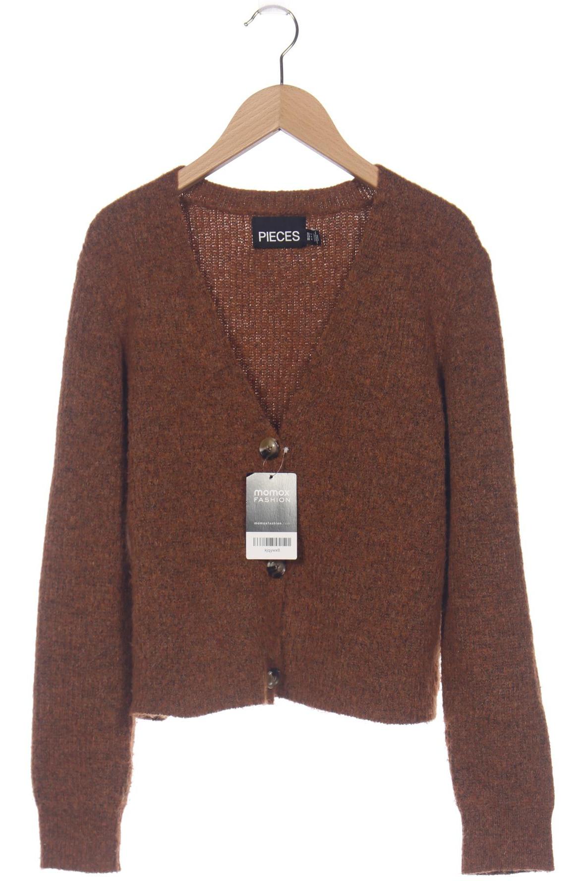 

pieces Damen Strickjacke, braun, Gr. 38