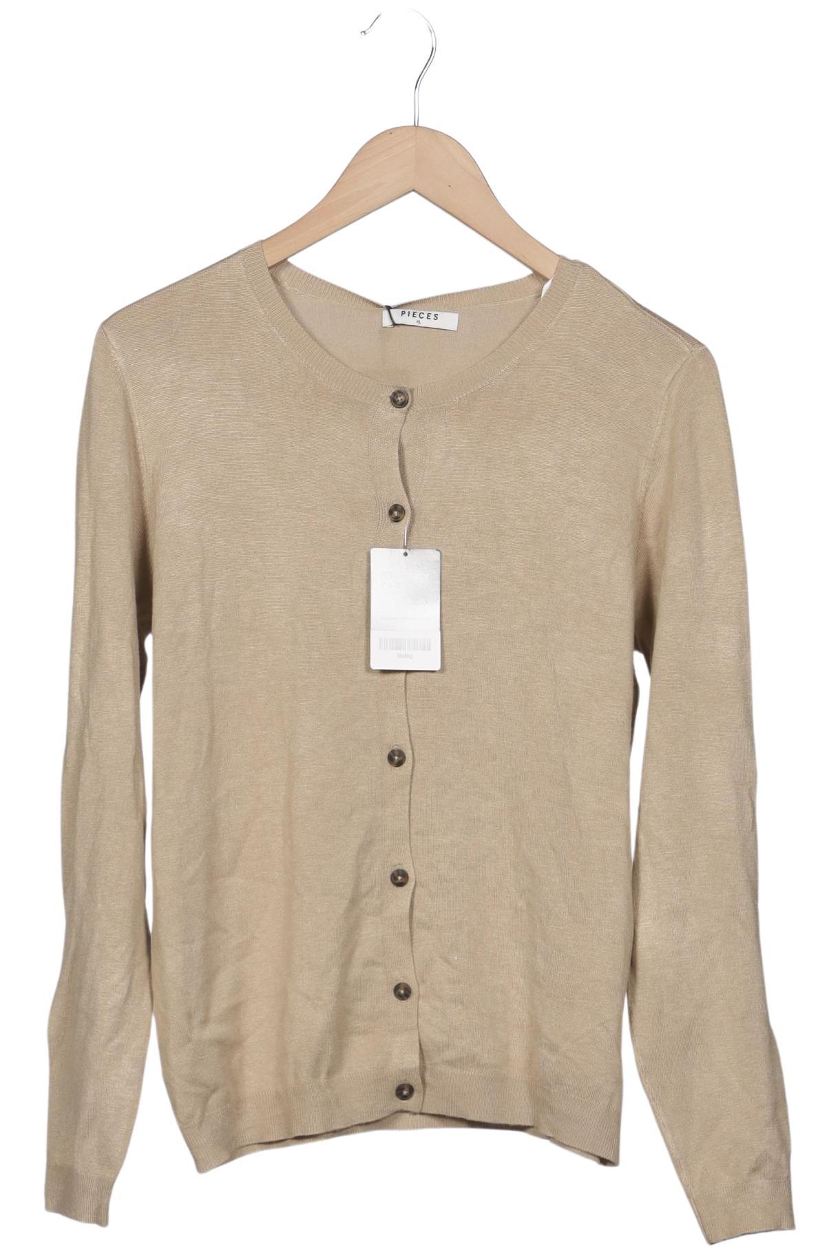 

pieces Damen Strickjacke, beige, Gr. 44