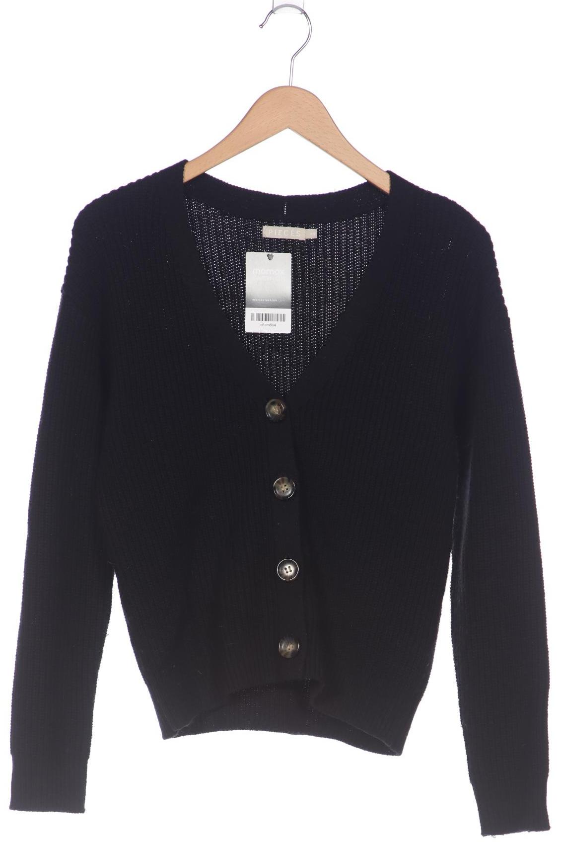 

pieces Damen Strickjacke, schwarz, Gr. 34