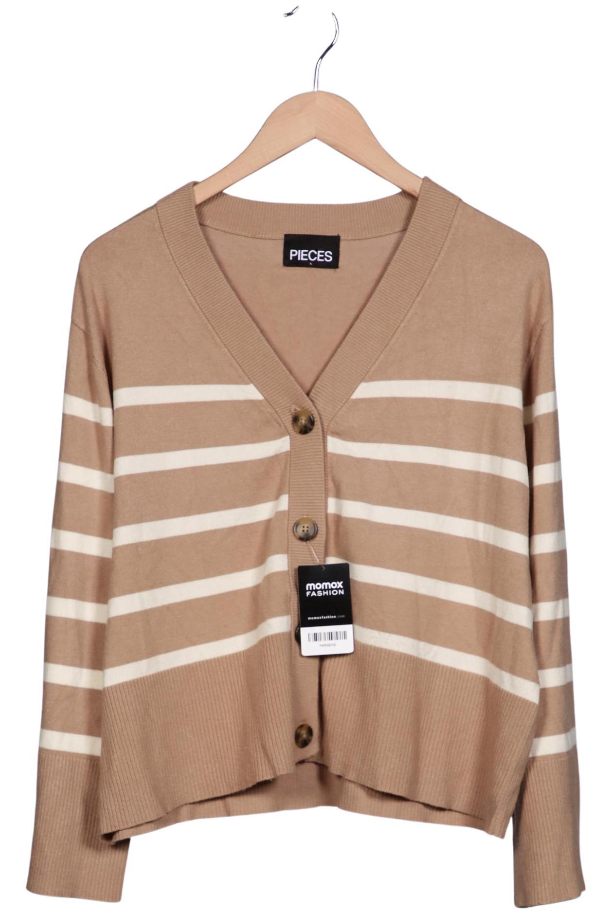 

pieces Damen Strickjacke, mehrfarbig, Gr. 42