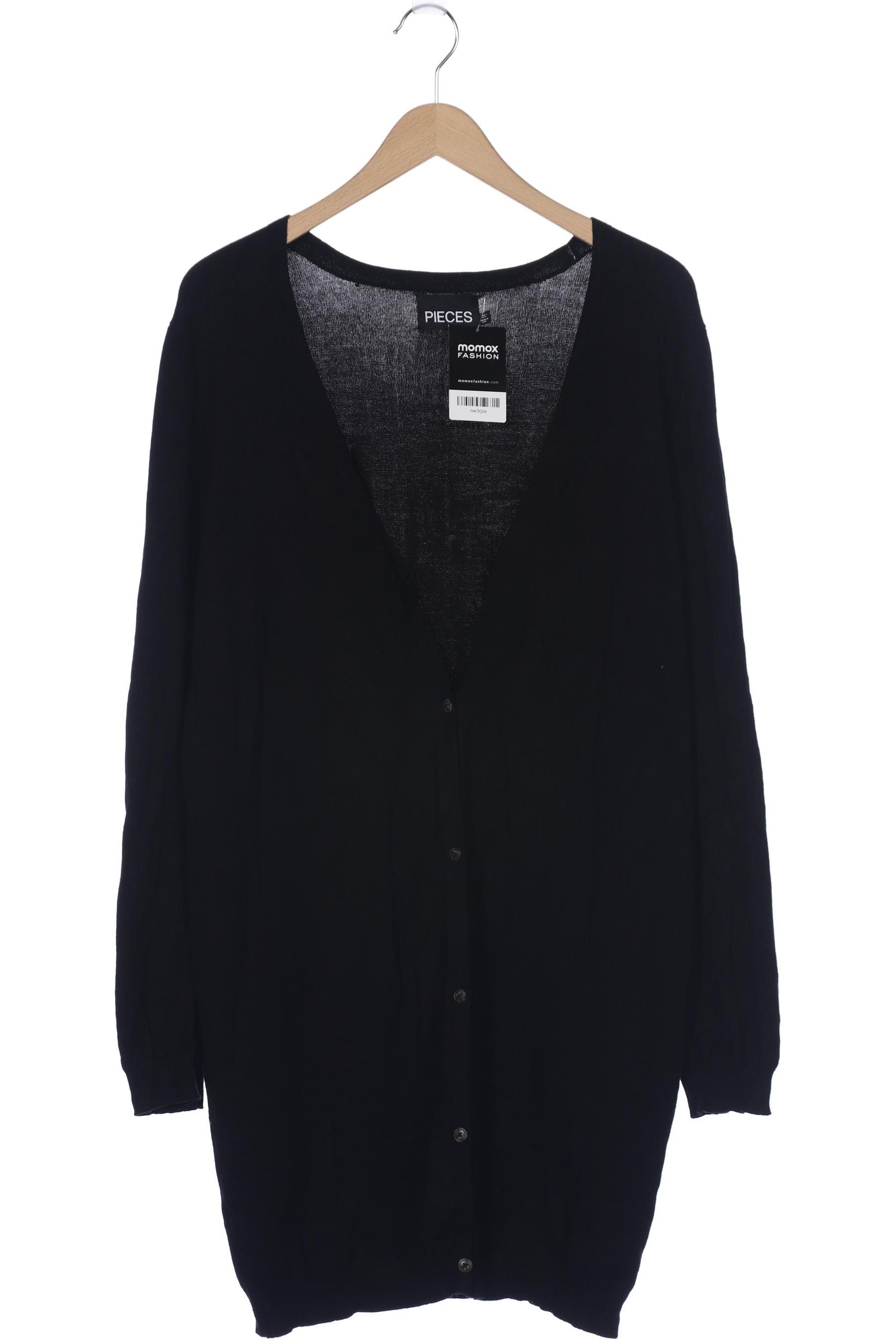 

pieces Damen Strickjacke, schwarz, Gr. 42