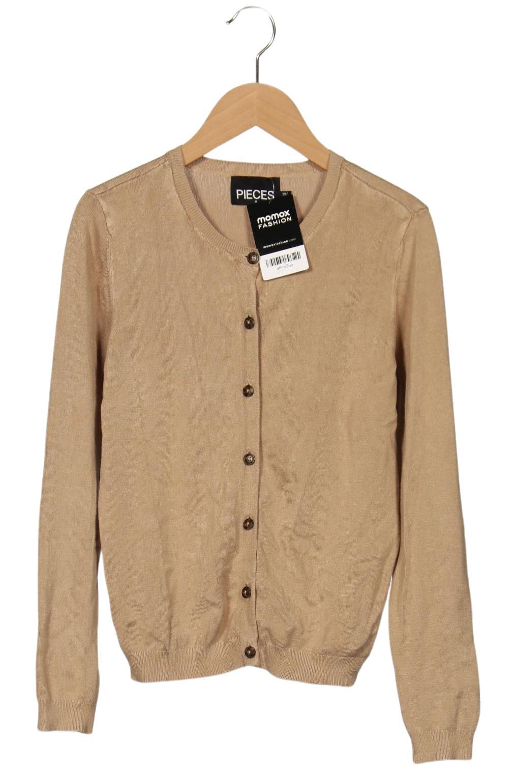 

pieces Damen Strickjacke, beige, Gr. 36