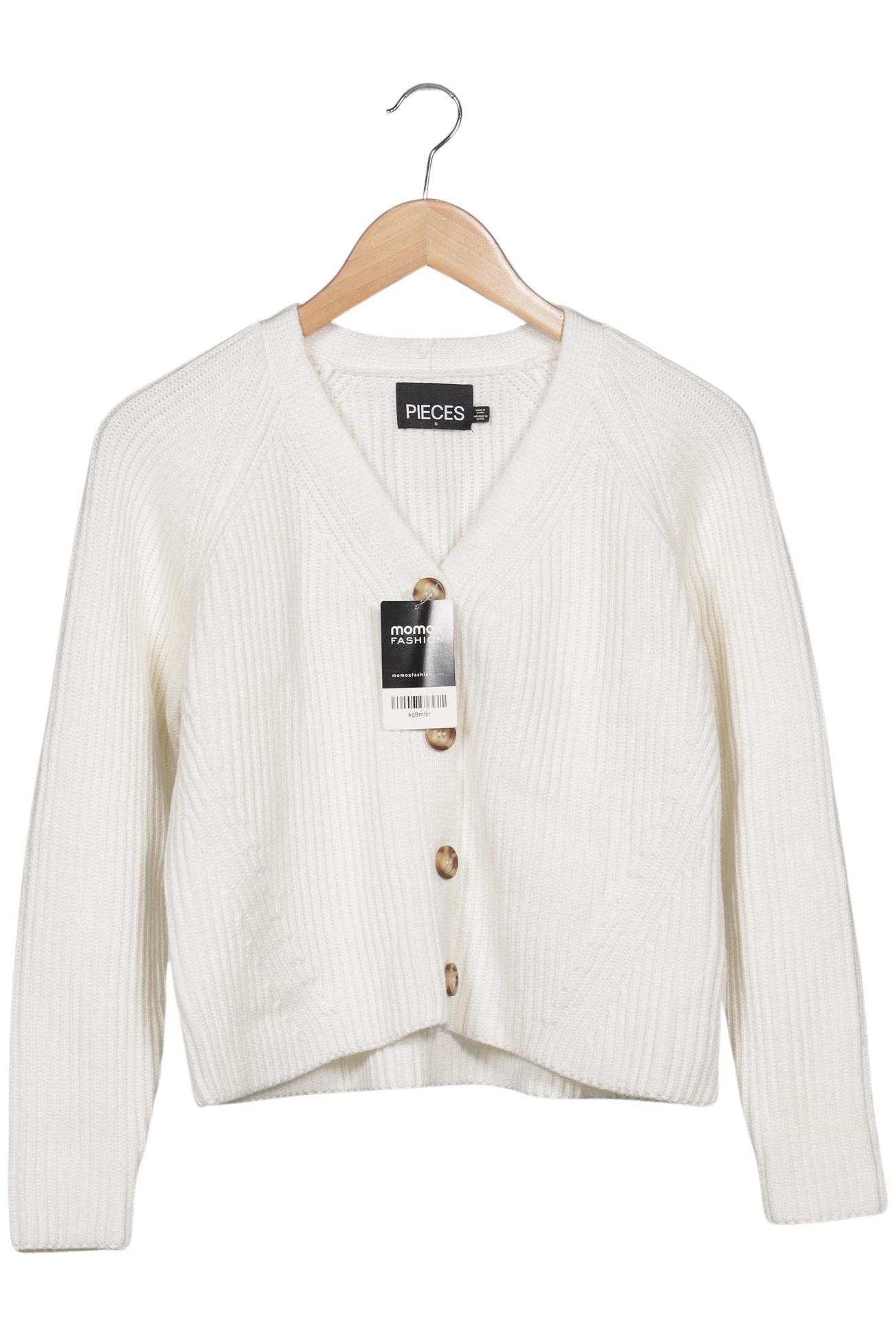 

pieces Damen Strickjacke, cremeweiß, Gr. 36