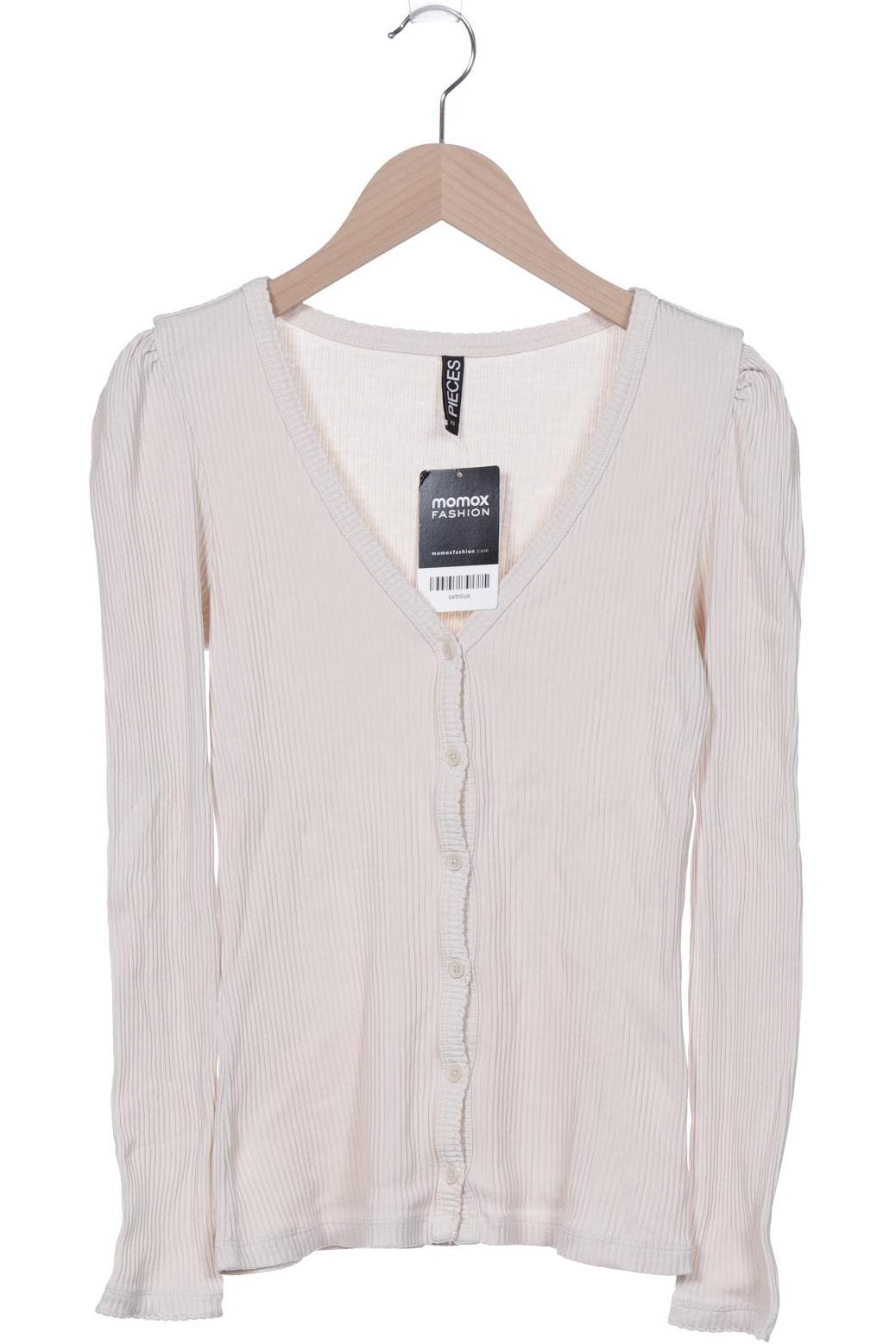 

pieces Damen Strickjacke, cremeweiß, Gr. 34