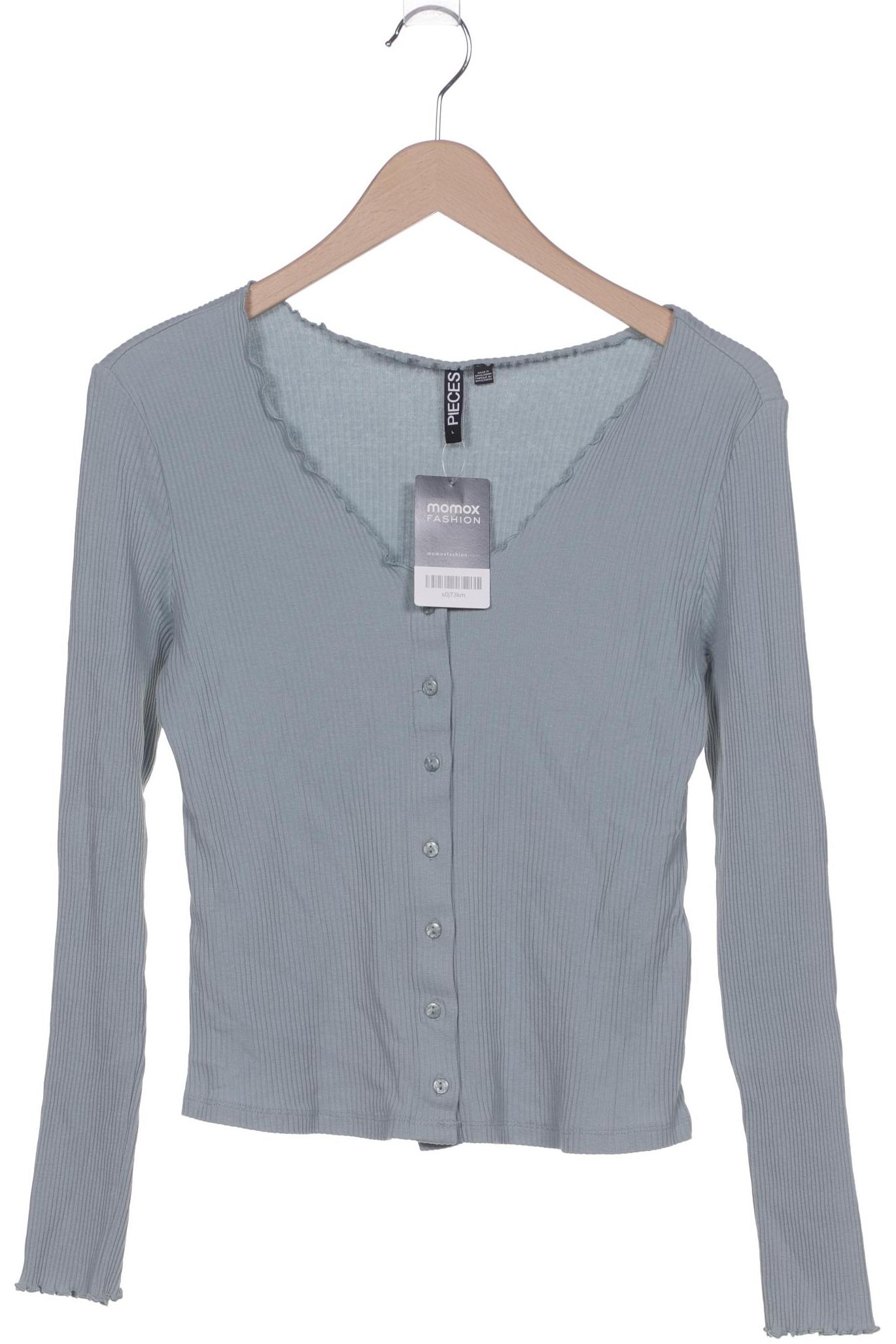 

pieces Damen Strickjacke, hellblau, Gr. 42