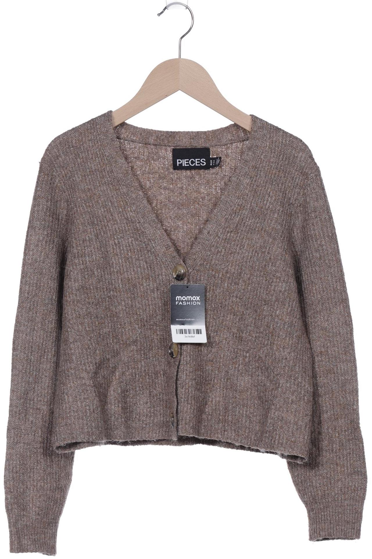 

pieces Damen Strickjacke, braun, Gr. 36