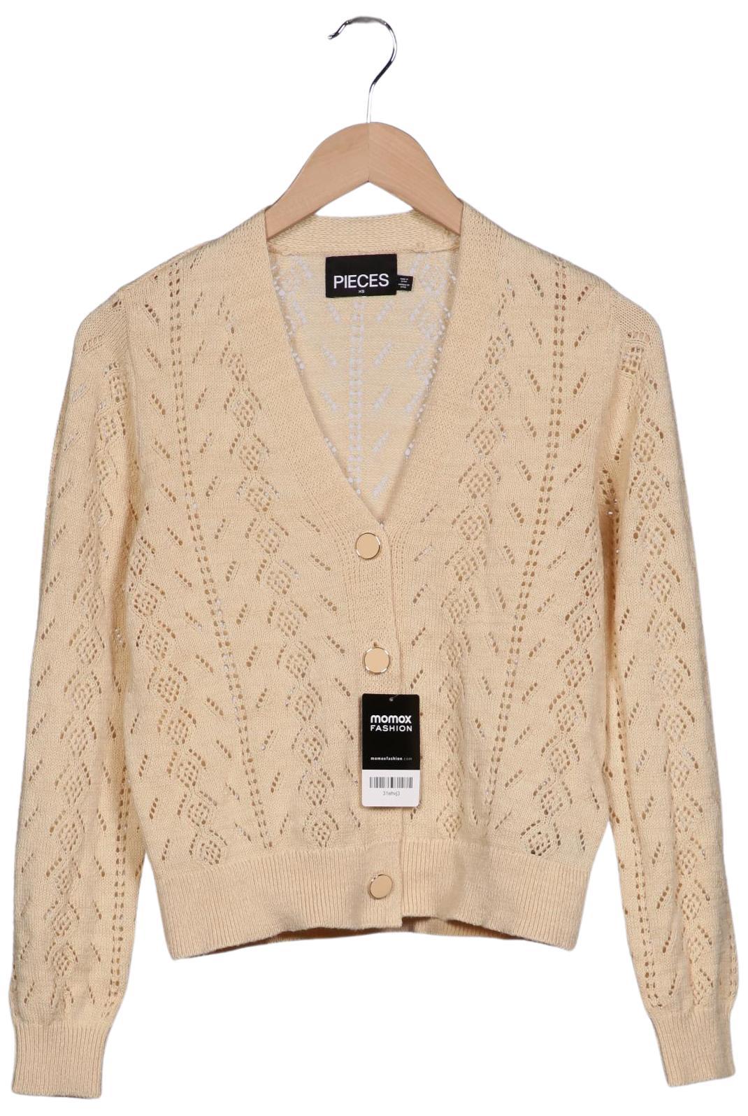 

pieces Damen Strickjacke, beige, Gr. 34