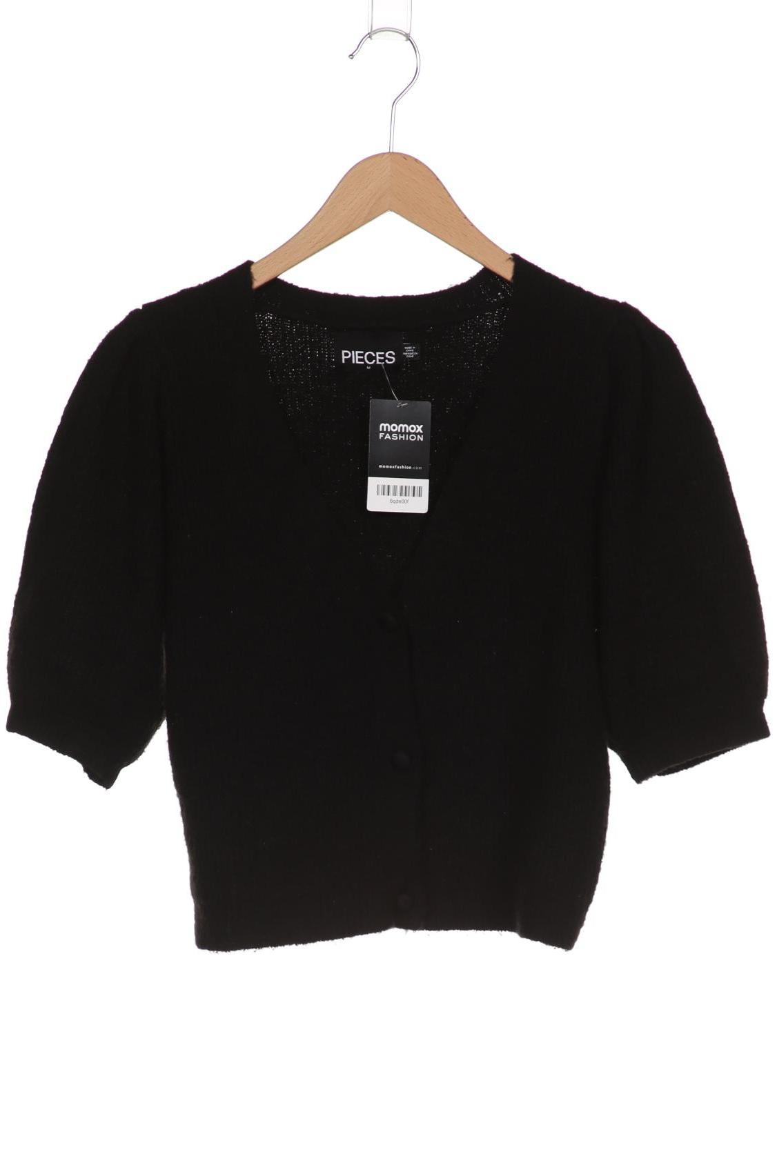 

pieces Damen Strickjacke, schwarz, Gr. 38