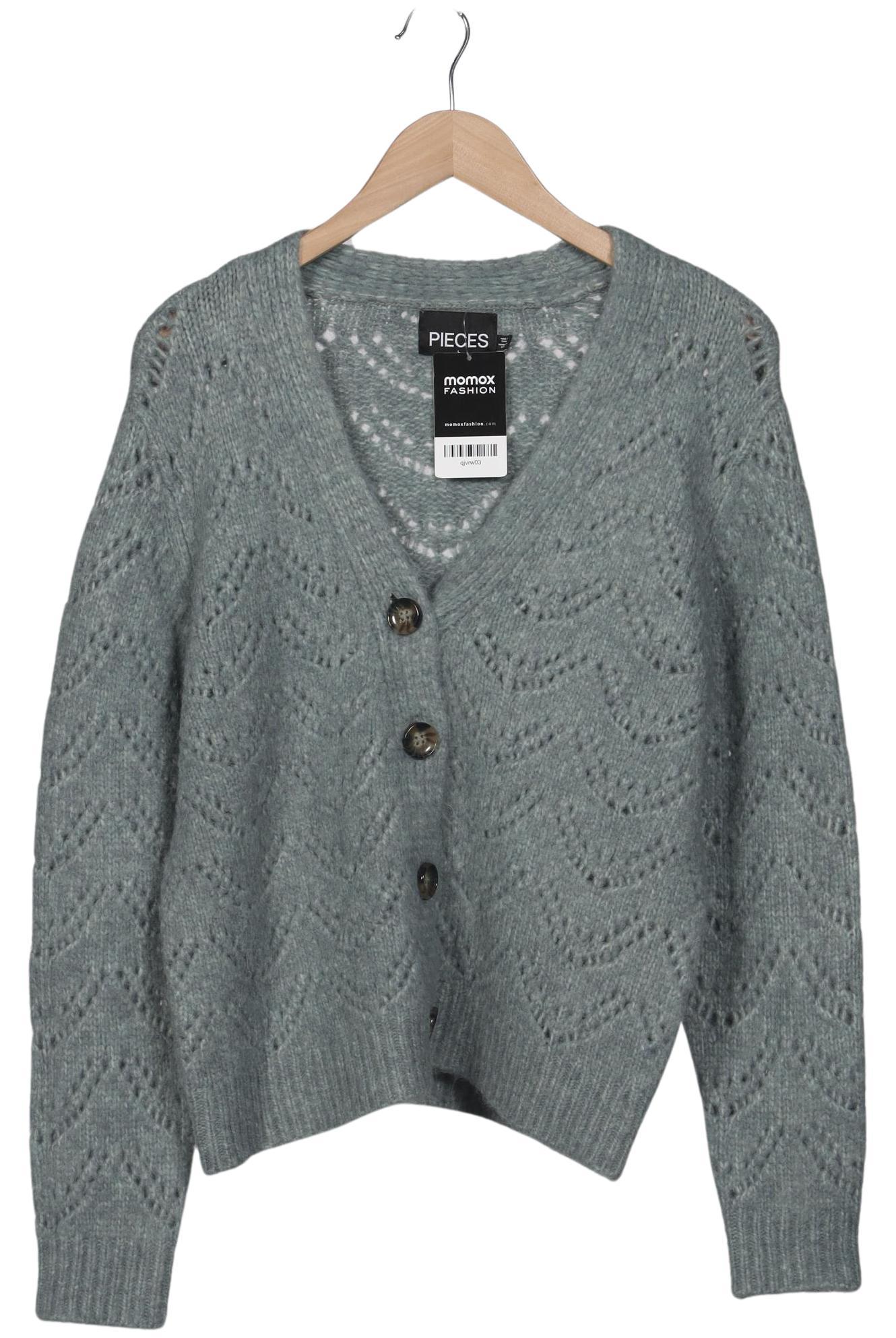 

pieces Damen Strickjacke, hellblau, Gr. 42