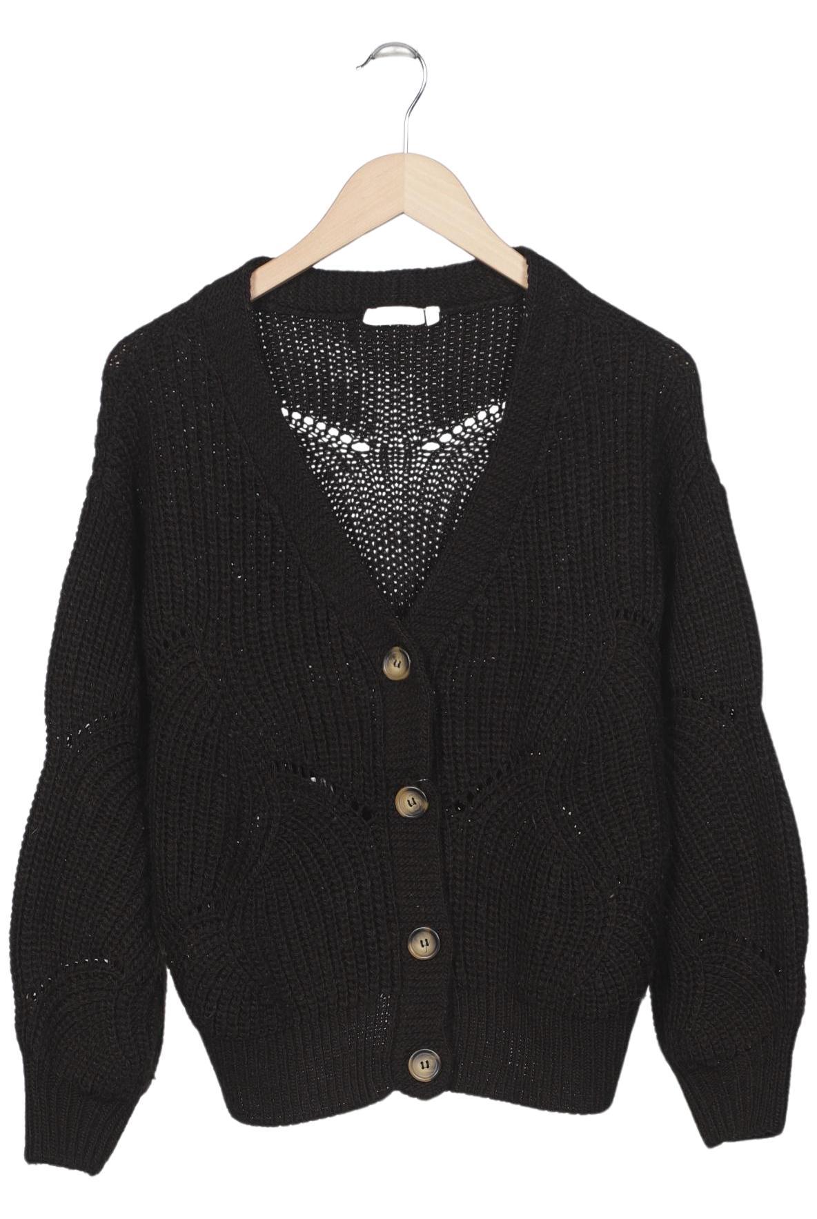 

pieces Damen Strickjacke, schwarz, Gr. 38