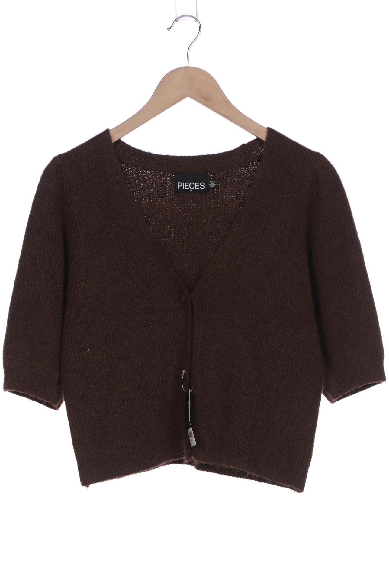 

pieces Damen Strickjacke, braun, Gr. 38