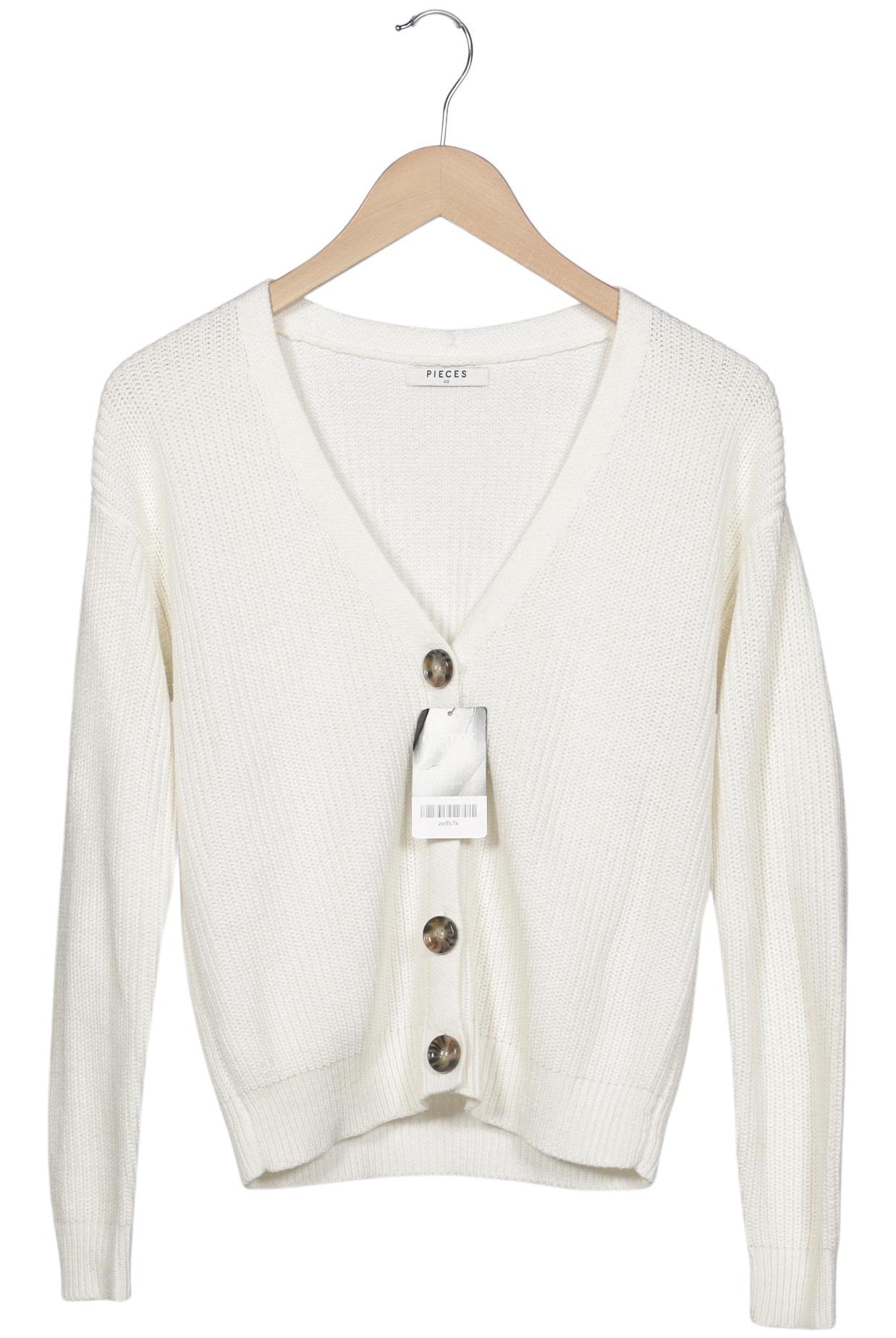 

pieces Damen Strickjacke, cremeweiß, Gr. 34